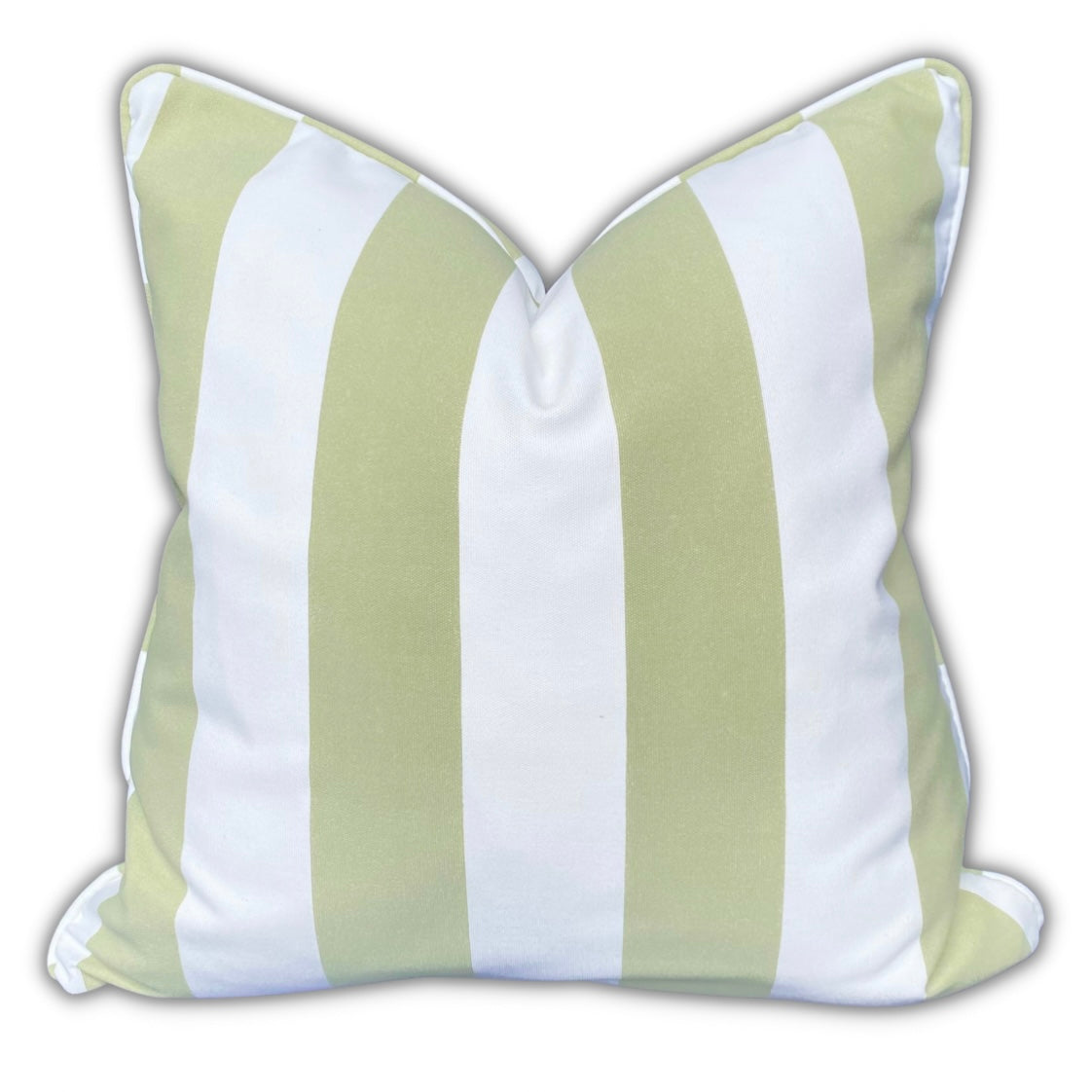 Marine Outdoor Cushions – Sage & White