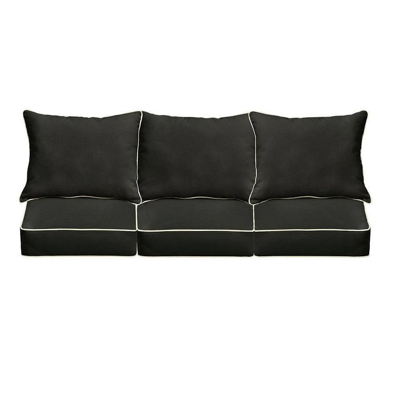 Sunbrella Canvas: Jet Black 120cm wide