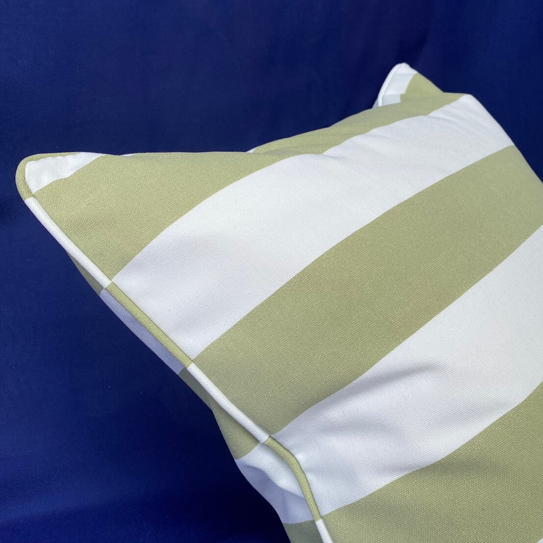 Marine Outdoor Cushions – Sage & White