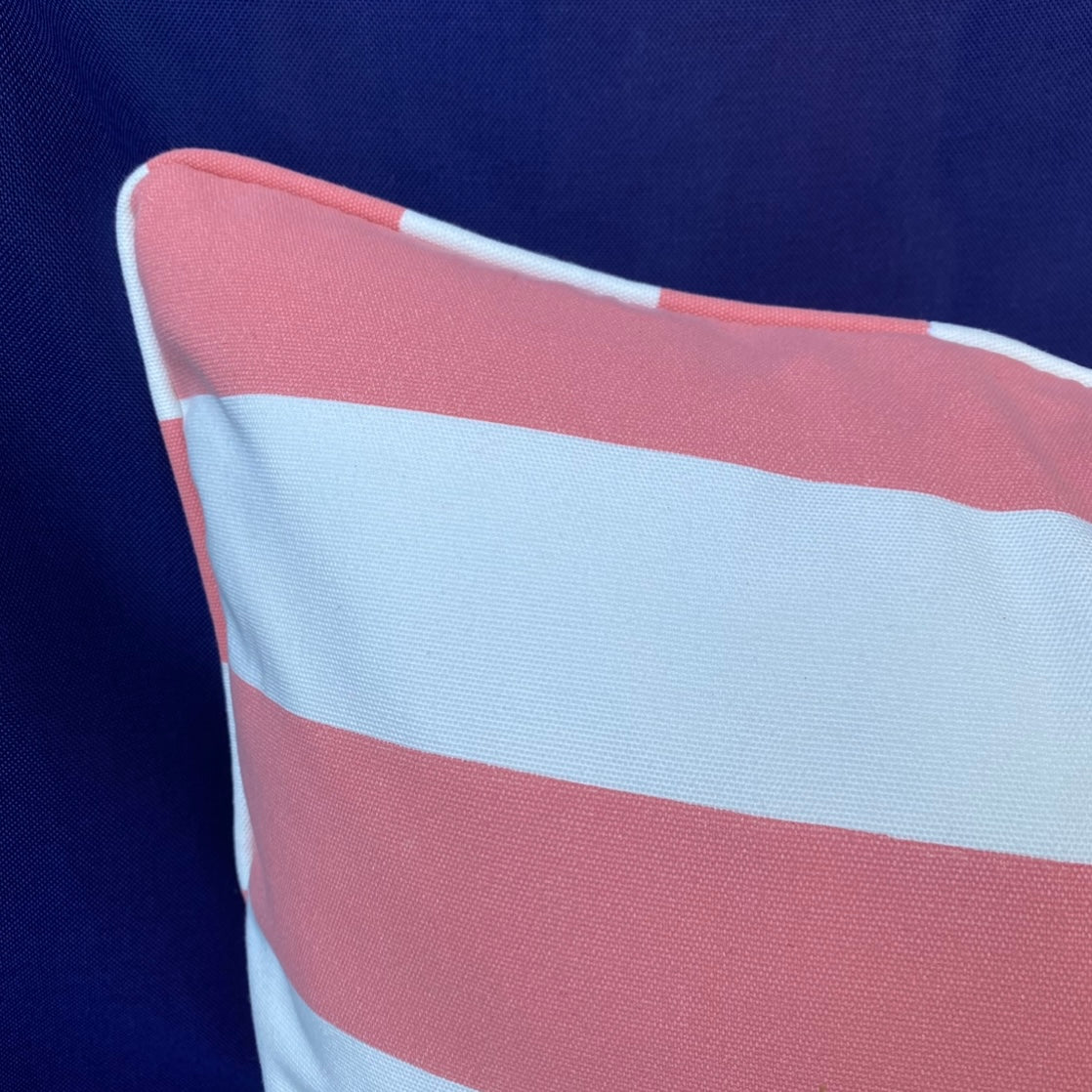 Marine Outdoor Cushions – Pink & White