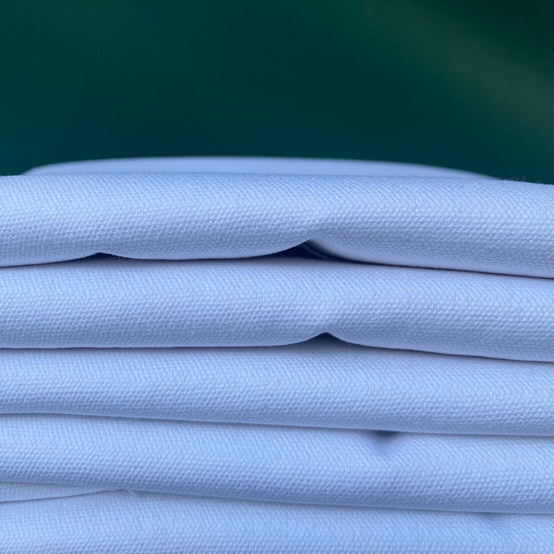 8oz white cotton canvas