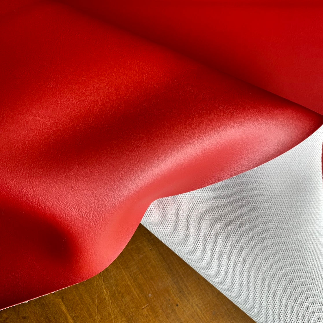 Eden Upholstery Vinyl: Cherry Red. Red Upholstery Vinyl