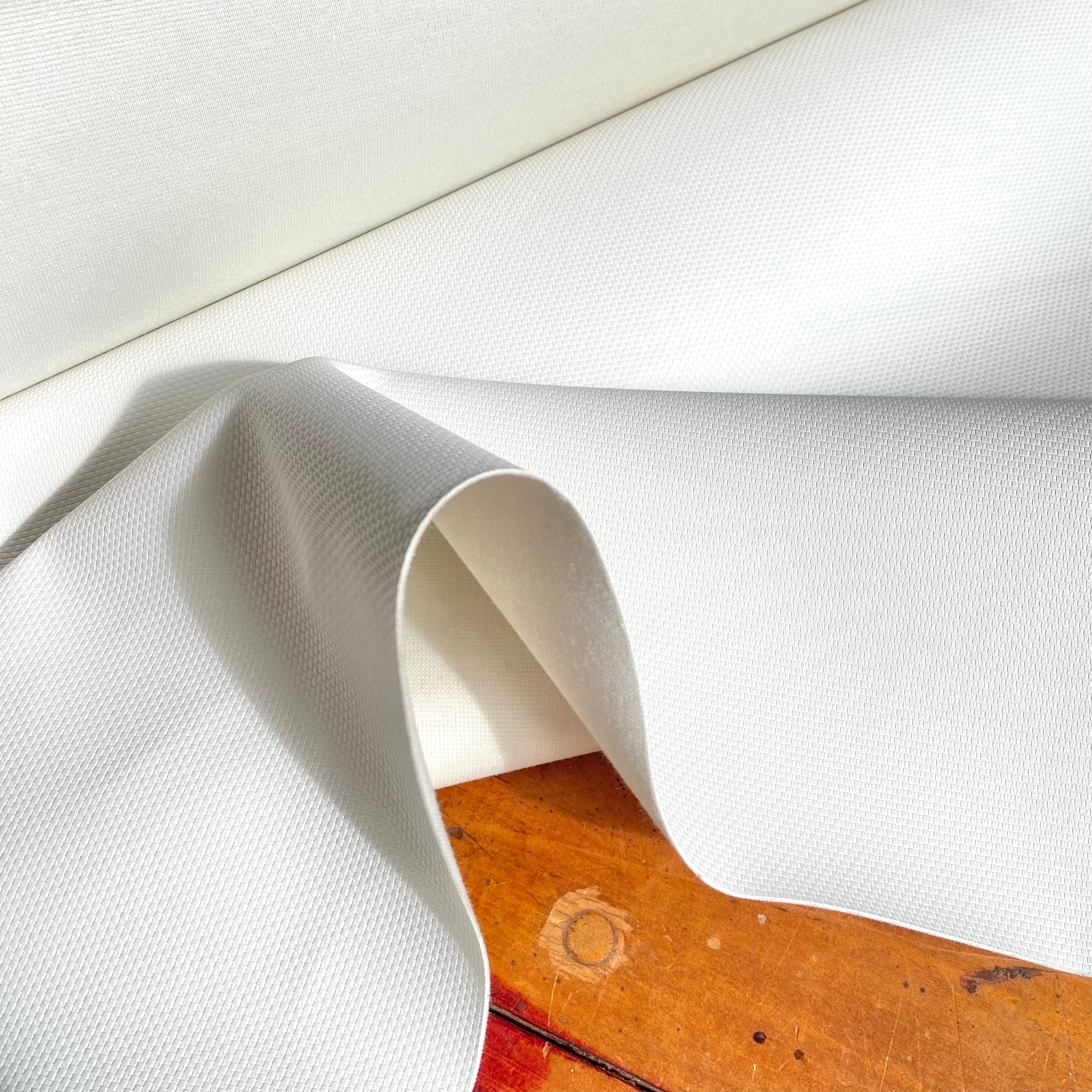 Bentwood Upholstery Vinyl: White Weave