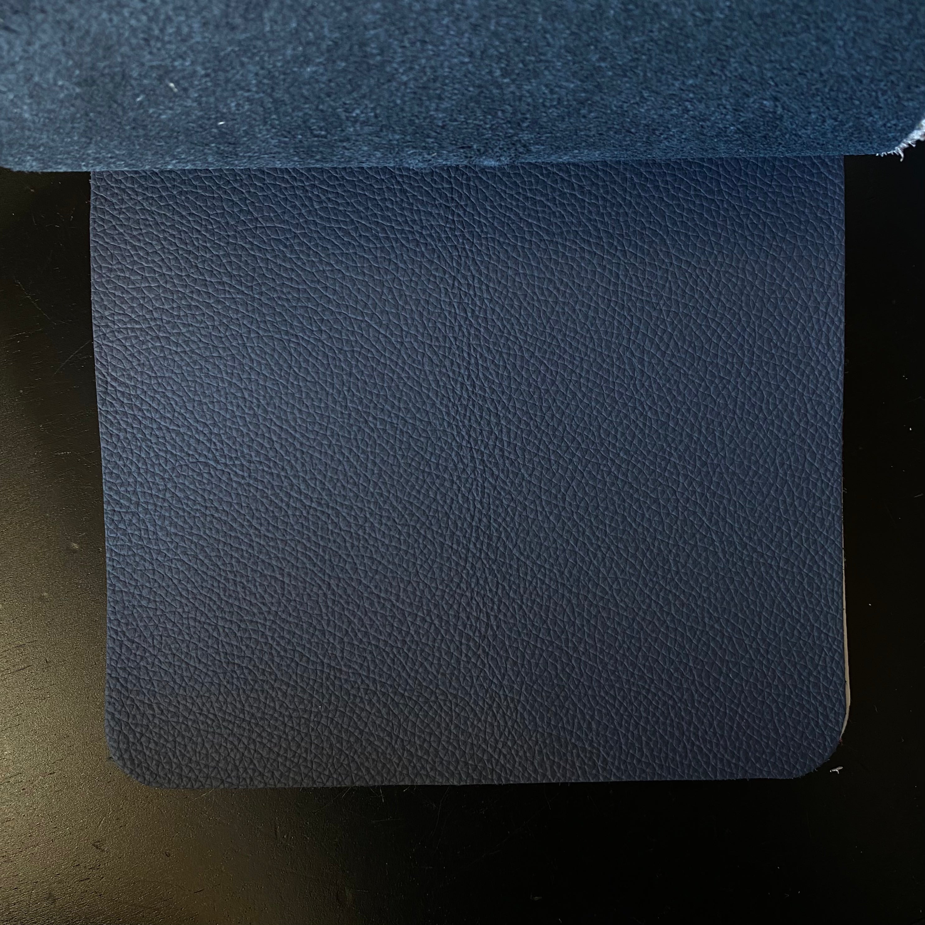 Bruna Upholstery Leather - Navy