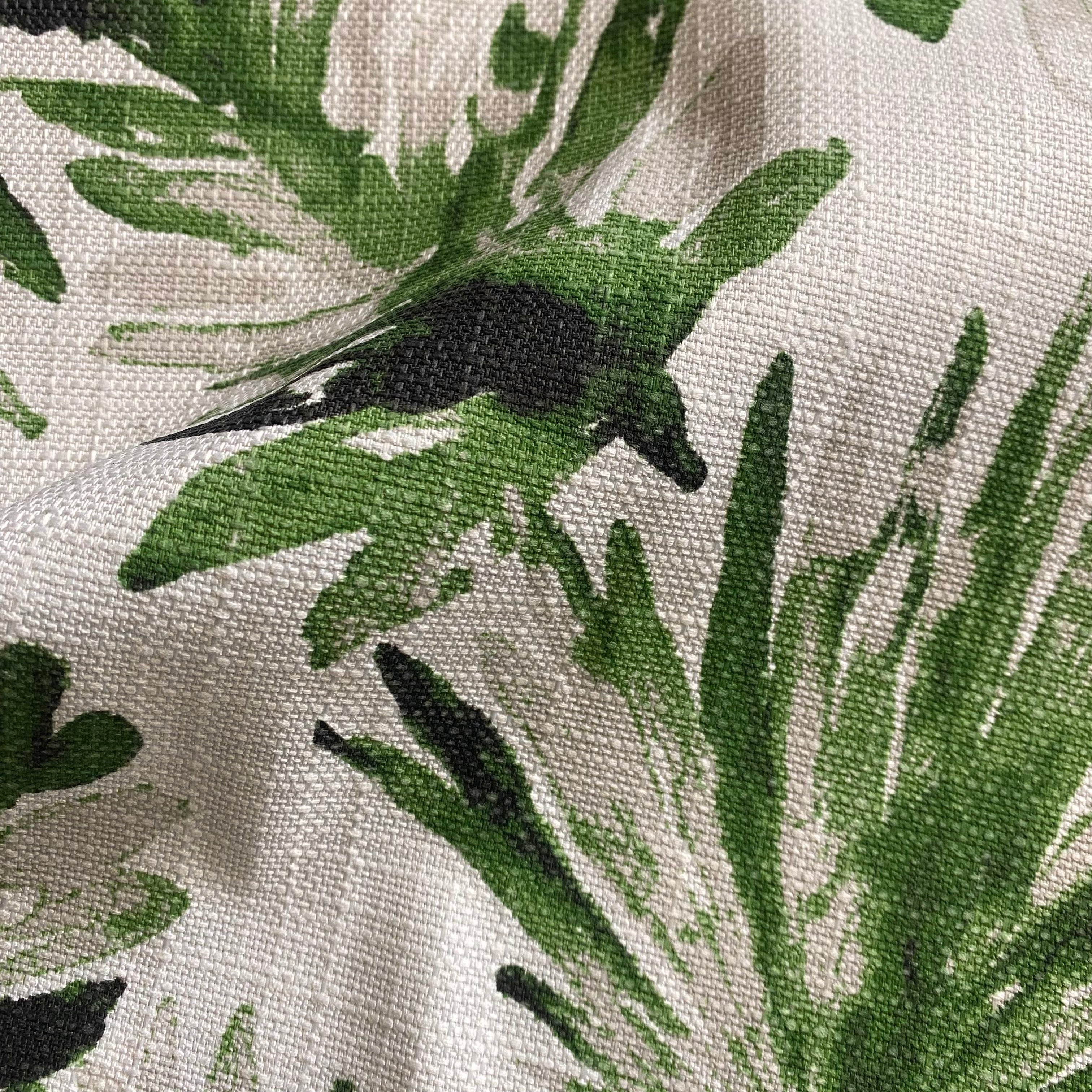 Inky Leaves Outdoor Fabric