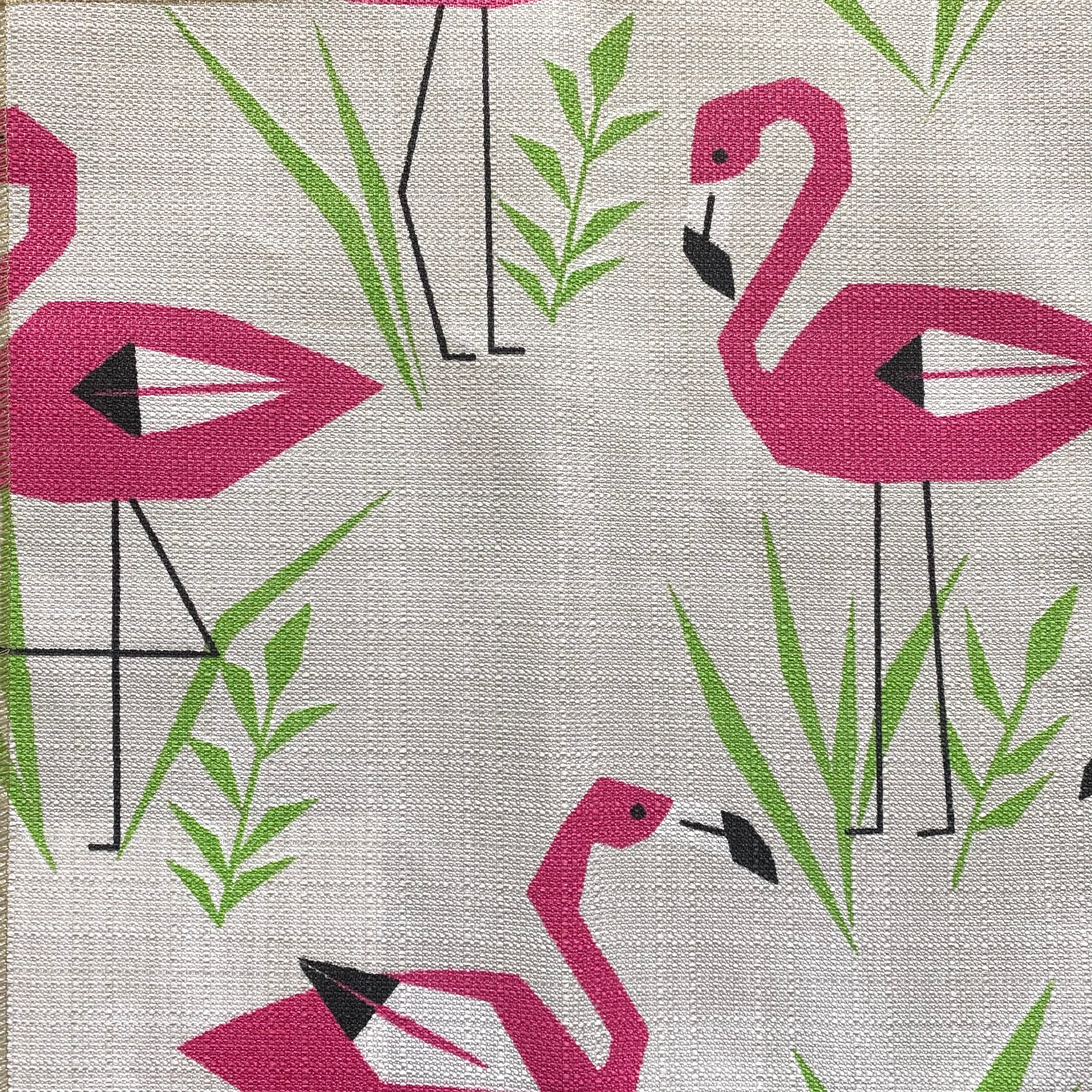 Flamingo Print Outdoor Fabric