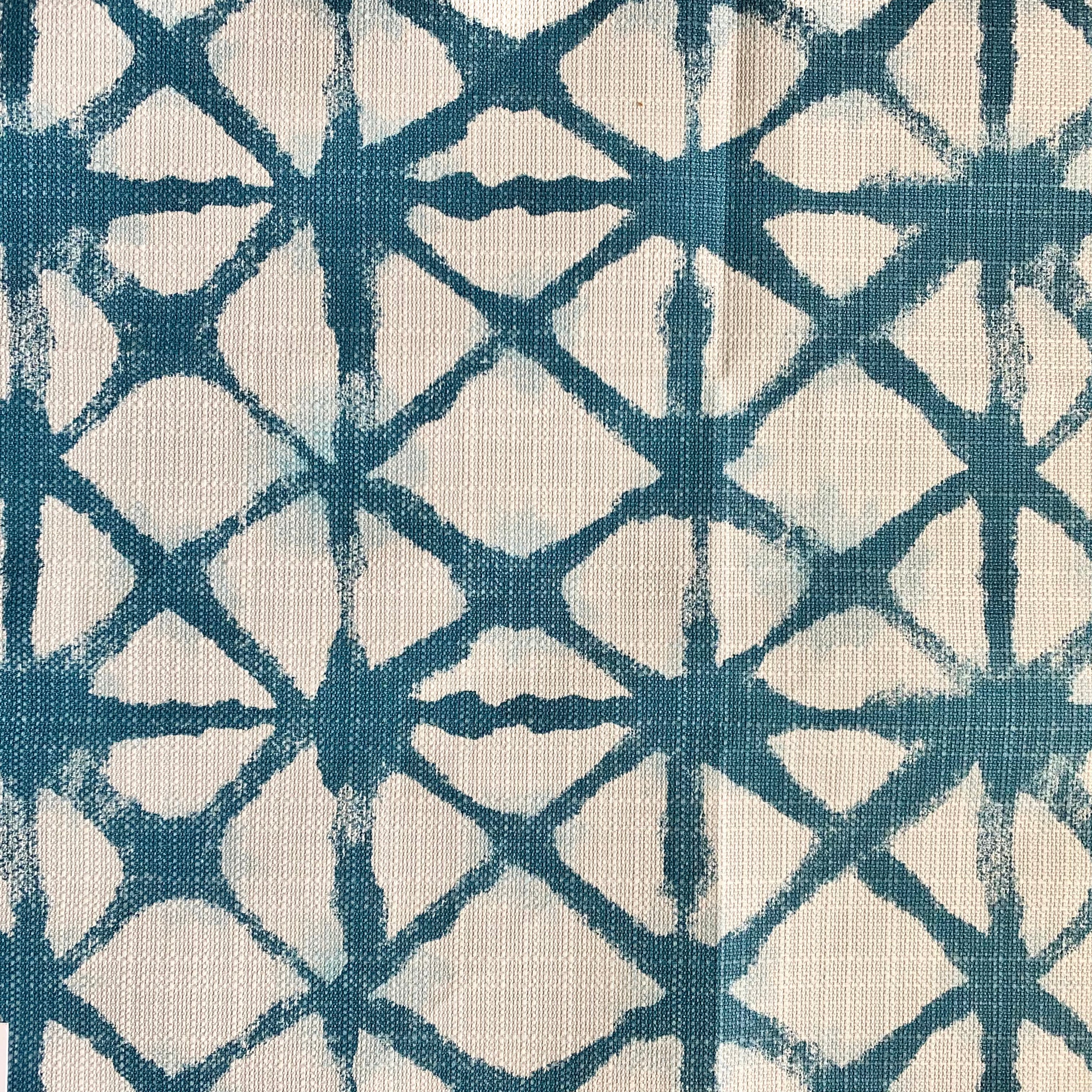 Blue Shibori Outdoor Fabric