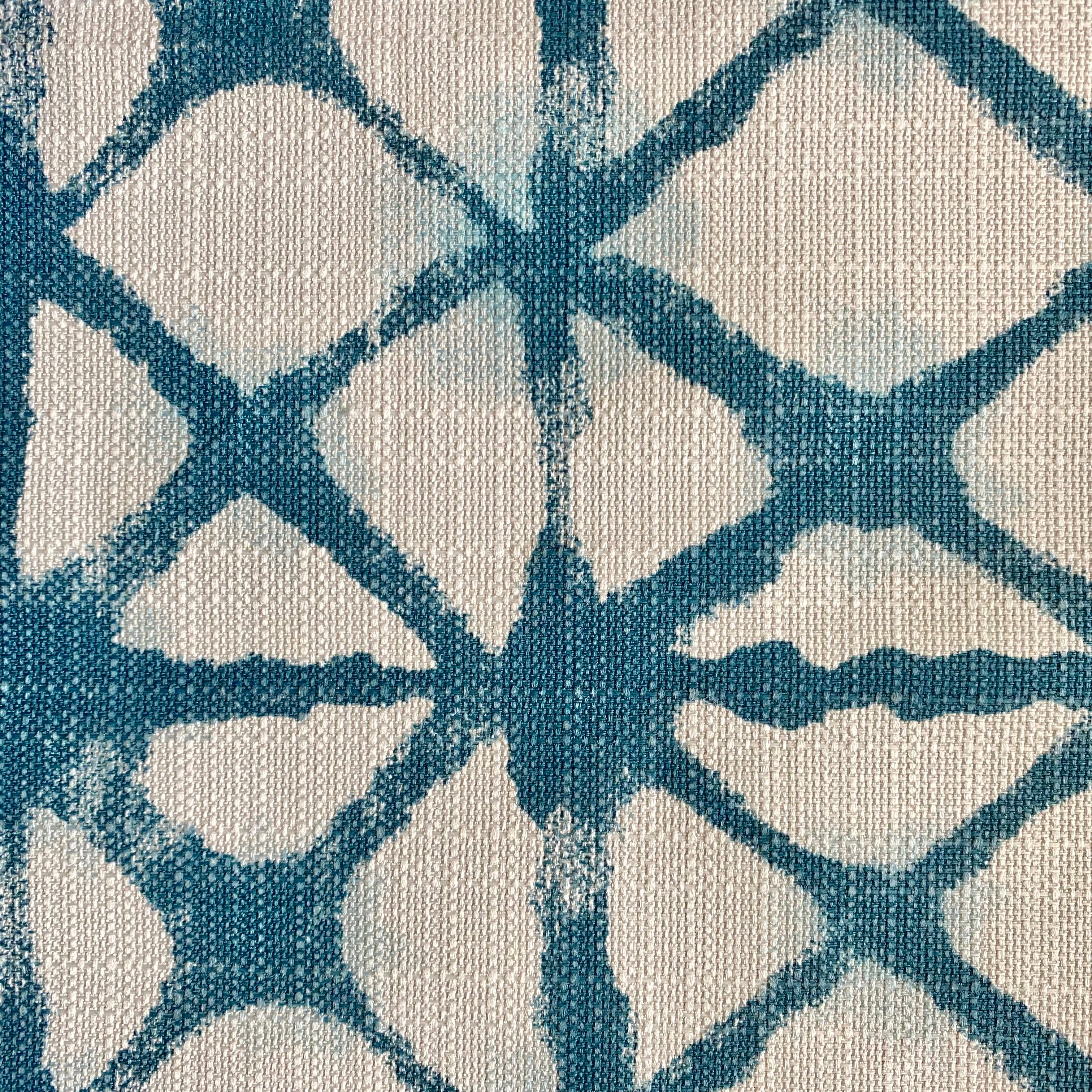 Blue Shibori Outdoor Fabric