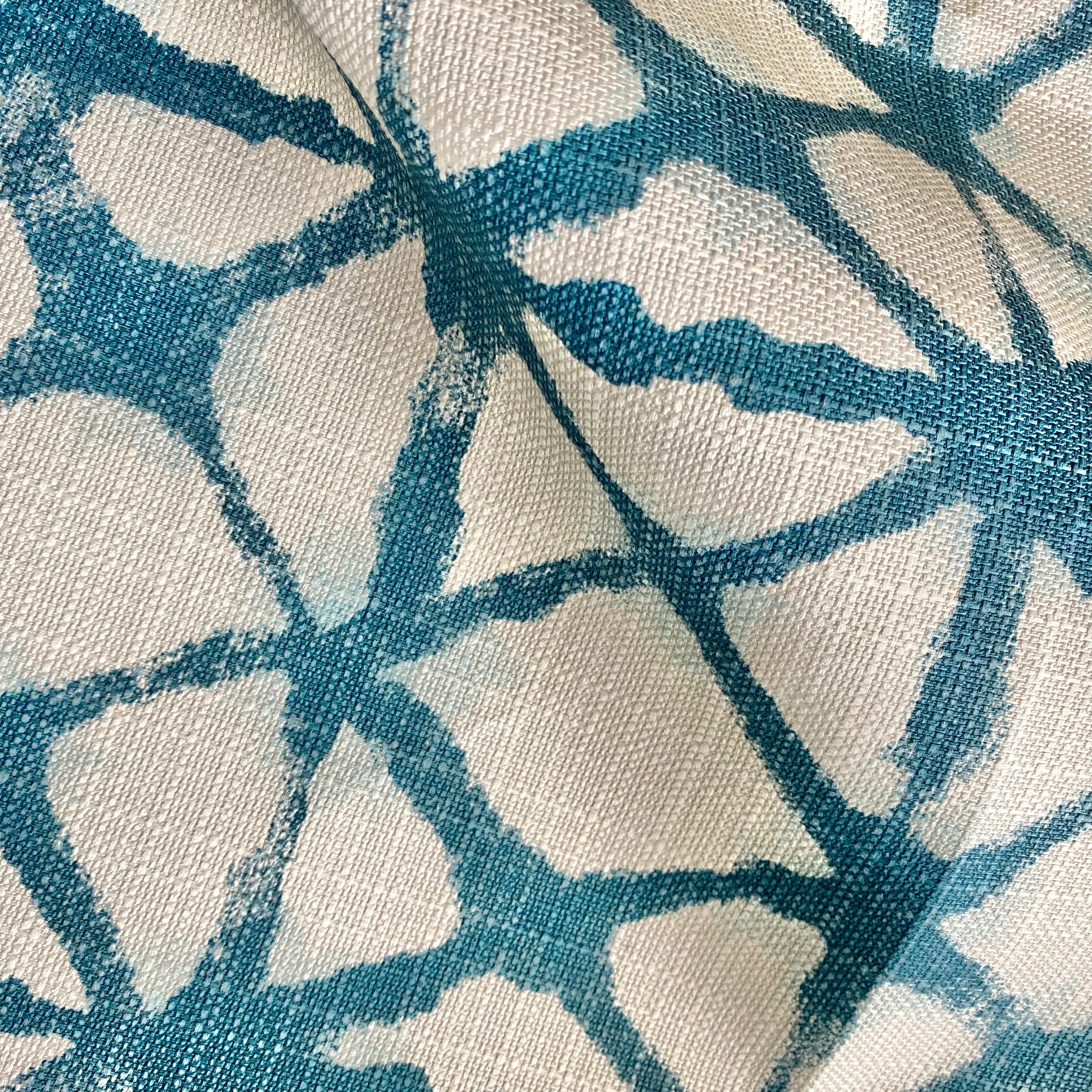 Blue Shibori Outdoor Fabric