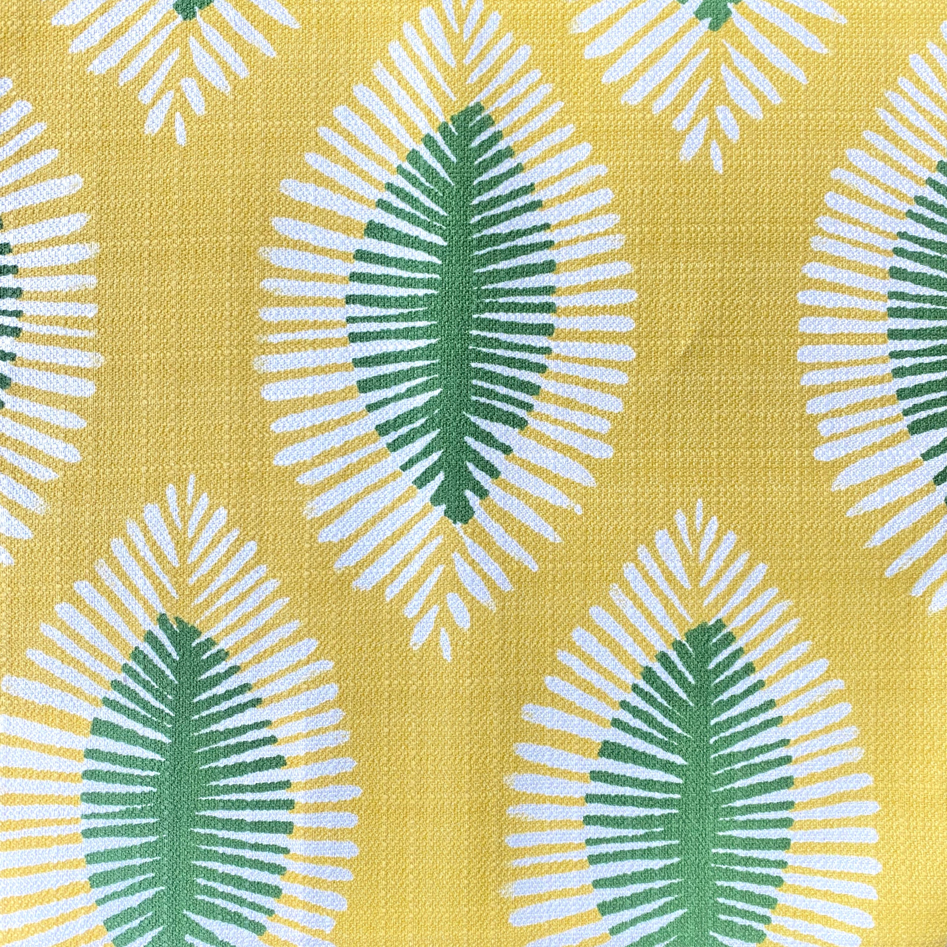 Leafy Sunshine Yellow Outdoor Fabric