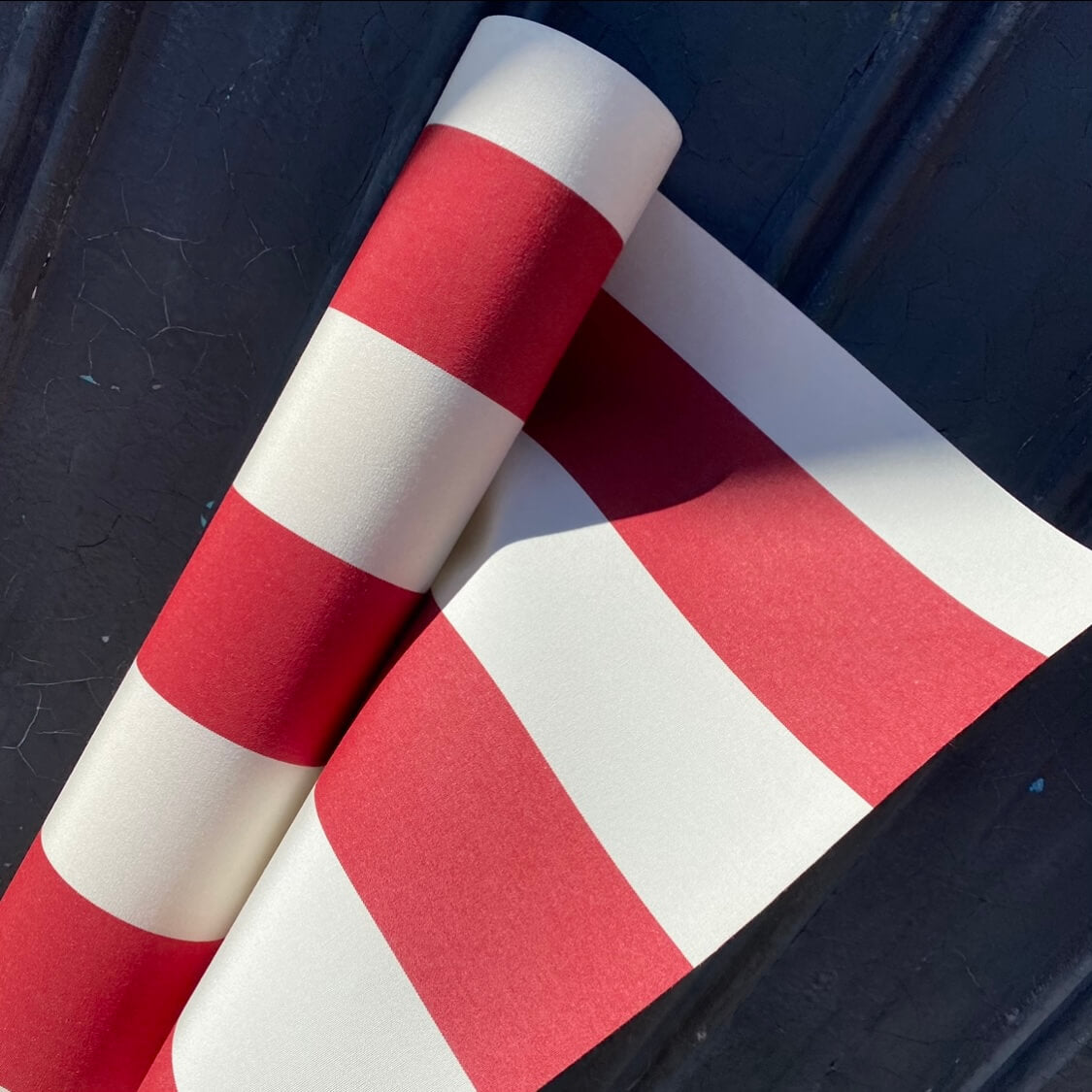 Dickson Cherry Red & Cream Stripe