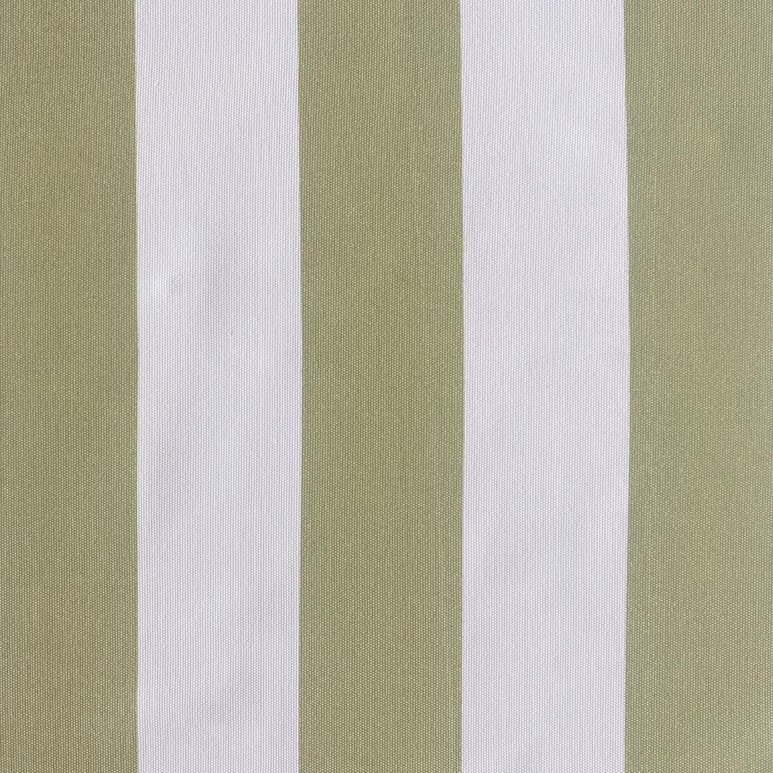 Sage and White Stripe