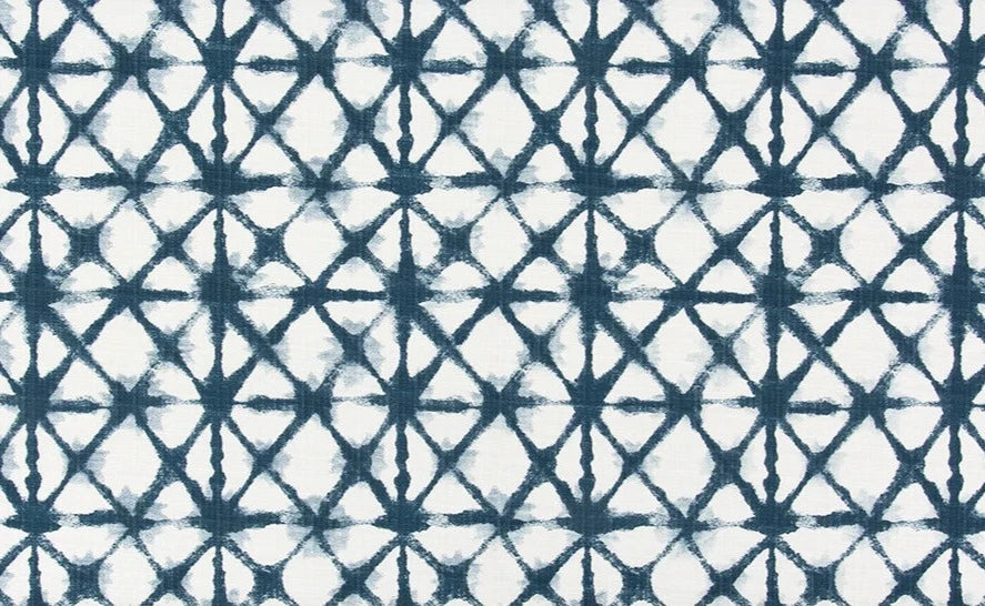 Navy Shibori Outdoor Fabric