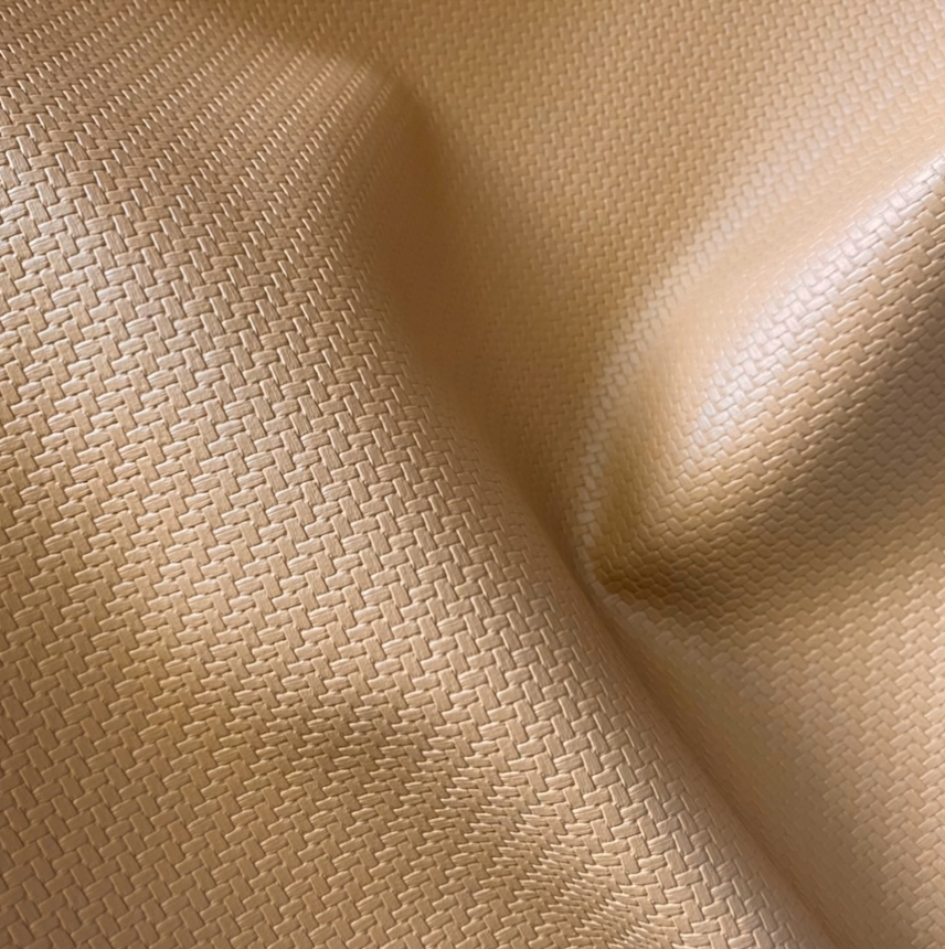 Bentwood Upholstery Vinyl: Beige Weave