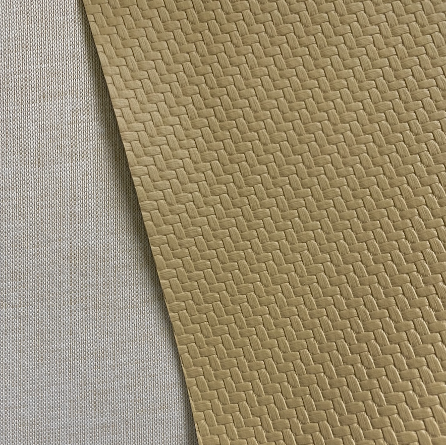 Bentwood Upholstery Vinyl: Beige Weave