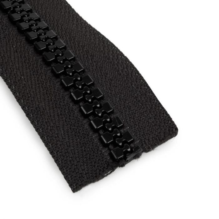 YKK 10 Continuous Chunky Moulded Zipper Black