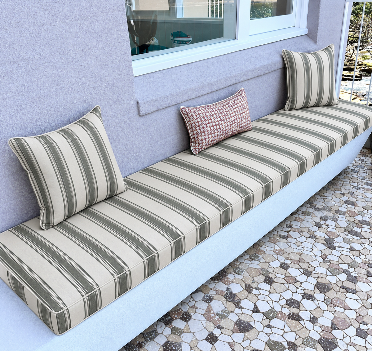 Dickson Roma Green & Cream Stripe