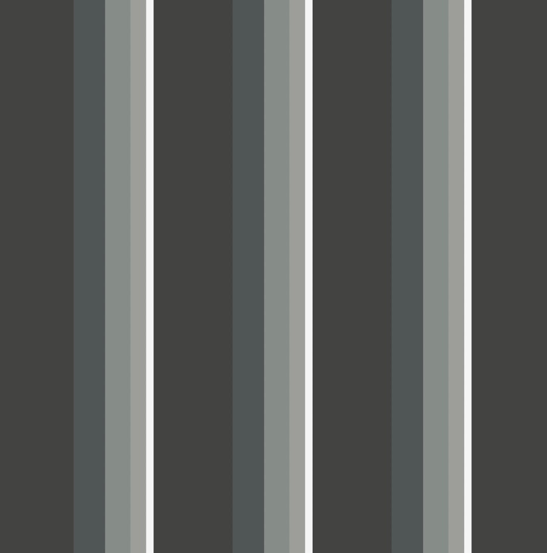 Somerton Awning Canvas: Charcoal Stripe 2256