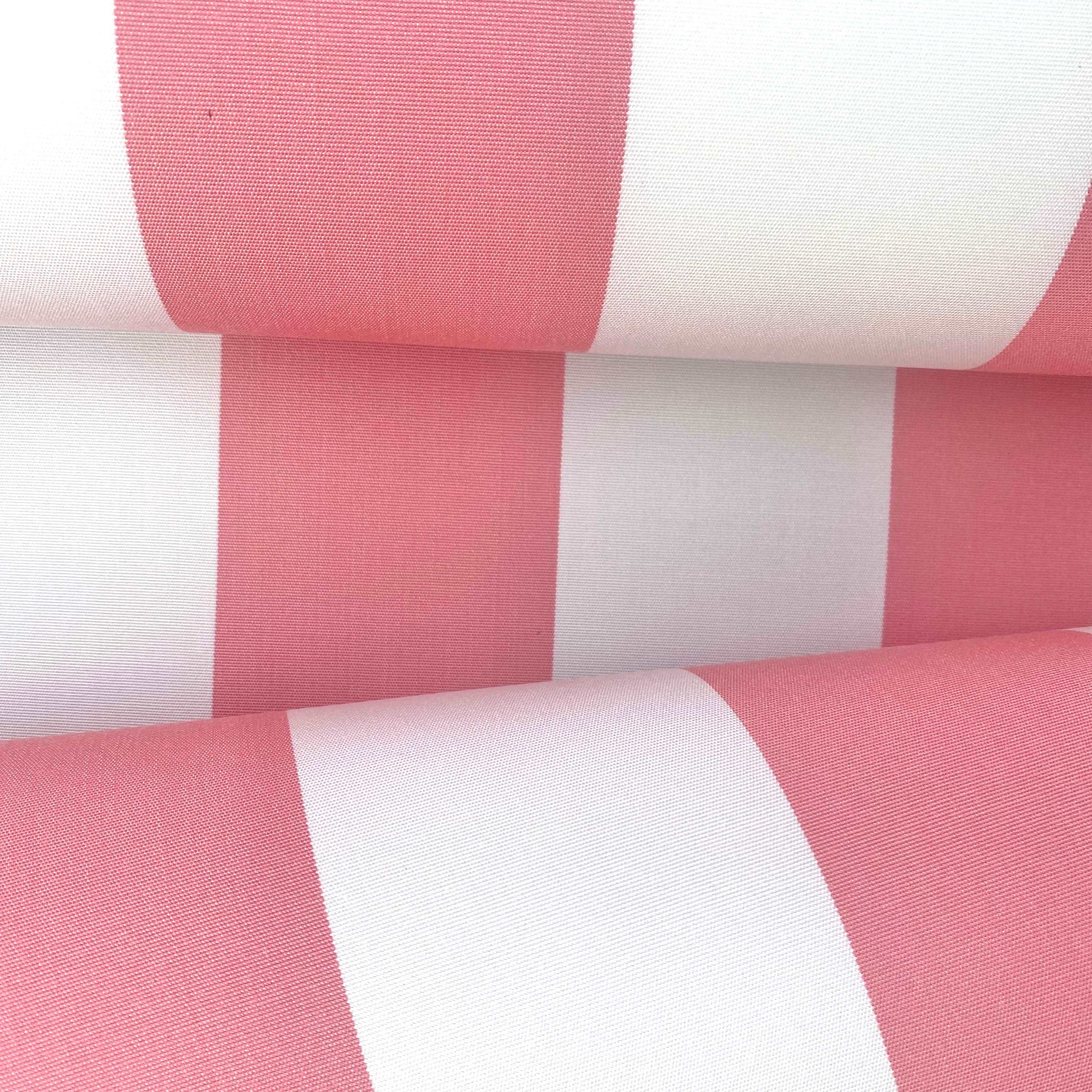 Pink and White Striped Canvas