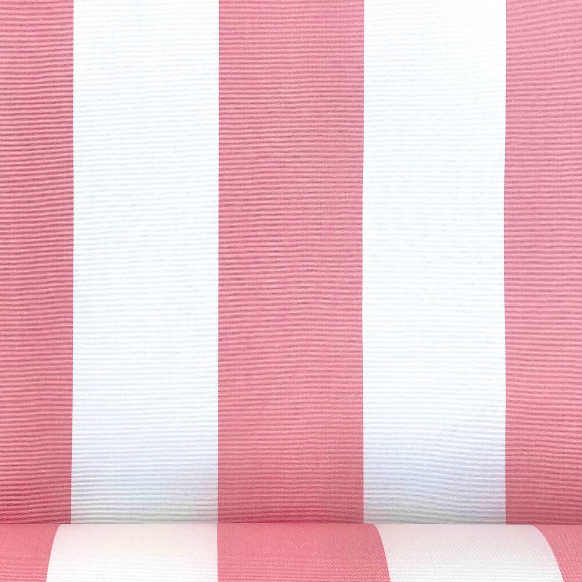Pink and White Striped Canvas