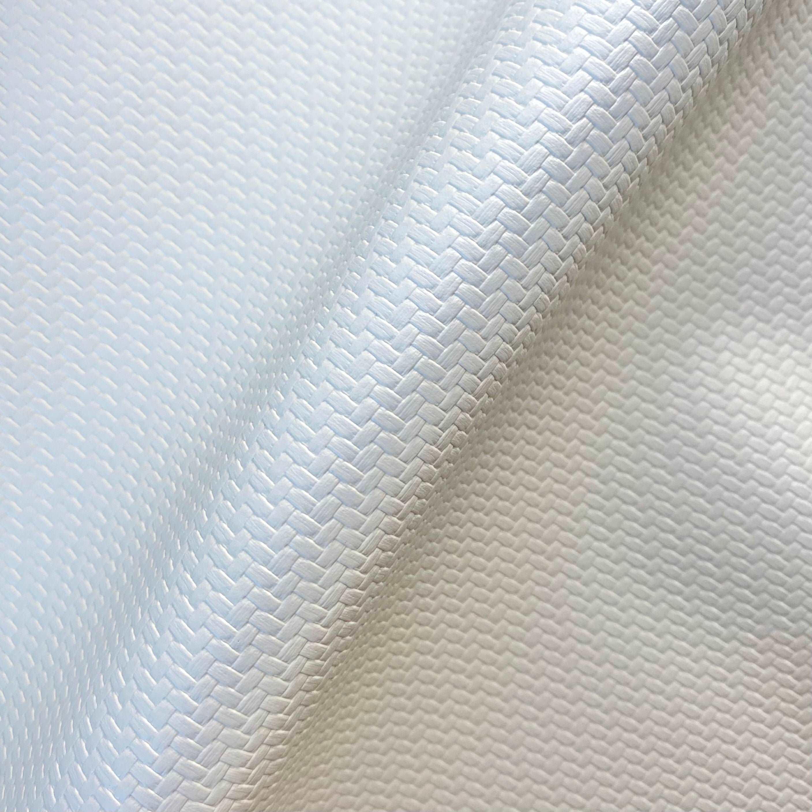 Bentwood Upholstery Vinyl: White Weave