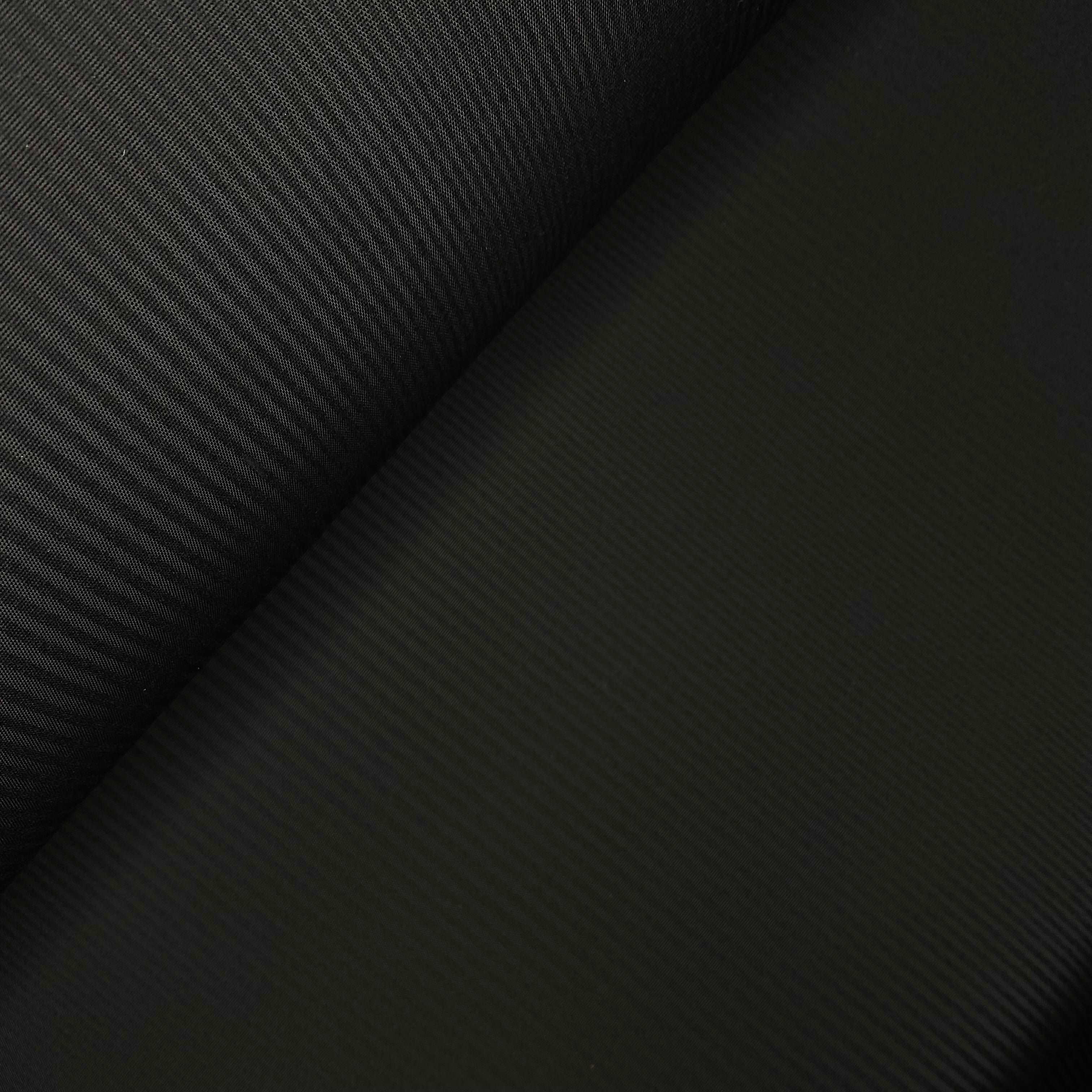 Sunbrella Acrylic Canvas: Black Pin Stripe