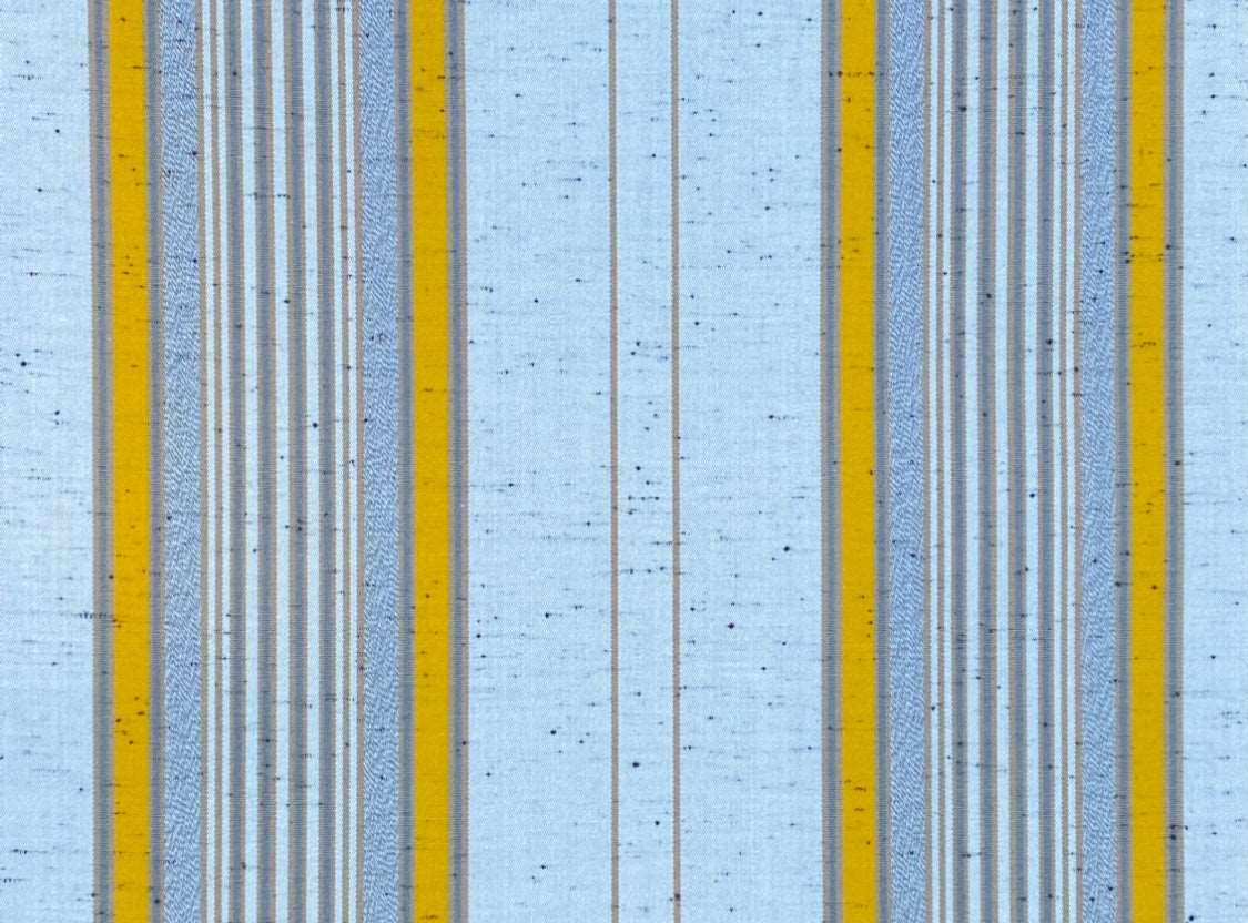 Sunbrella Acrylic Canvas: Yellow, Grey, White Stripe