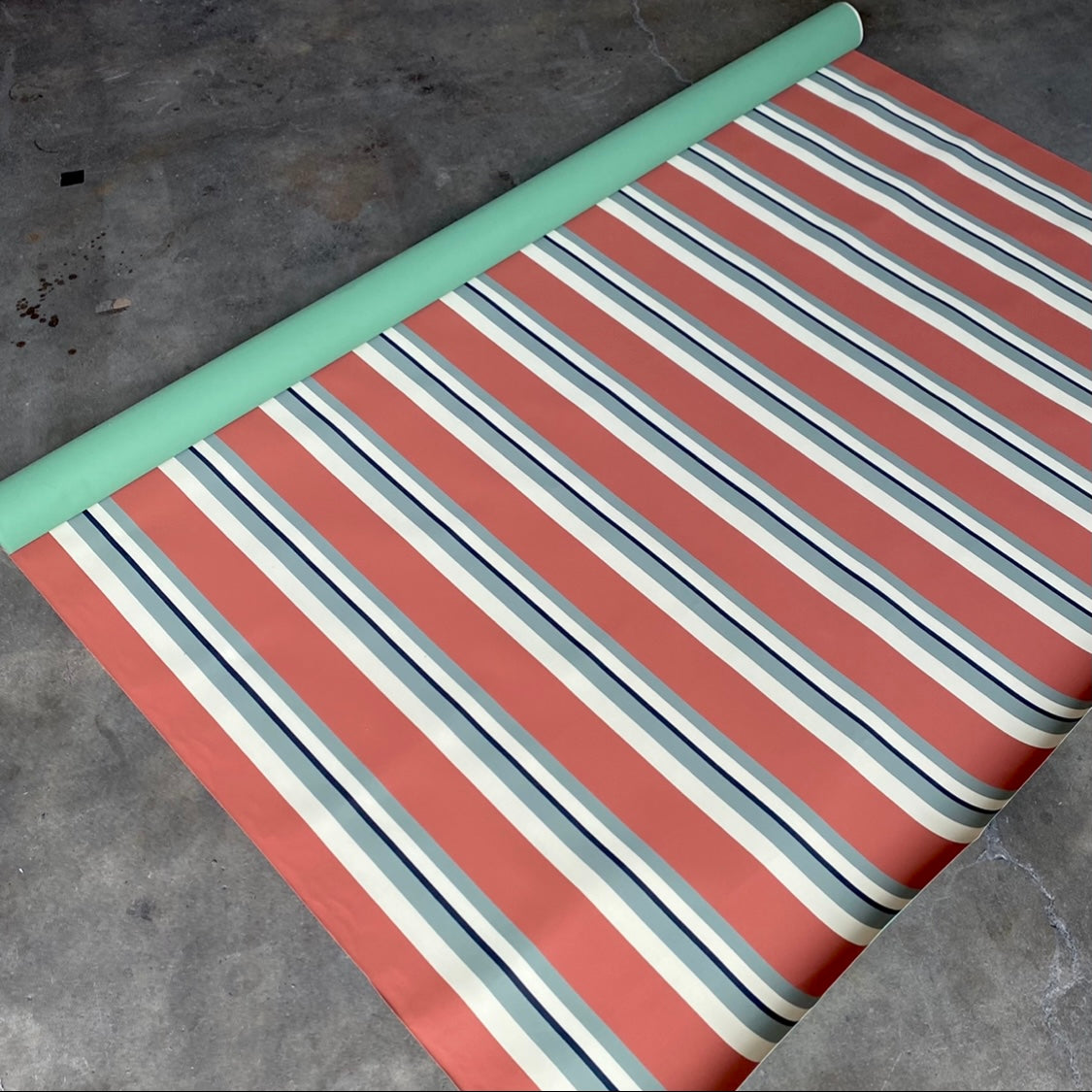 Somerton Awning Canvas: Orange Stripe 2246