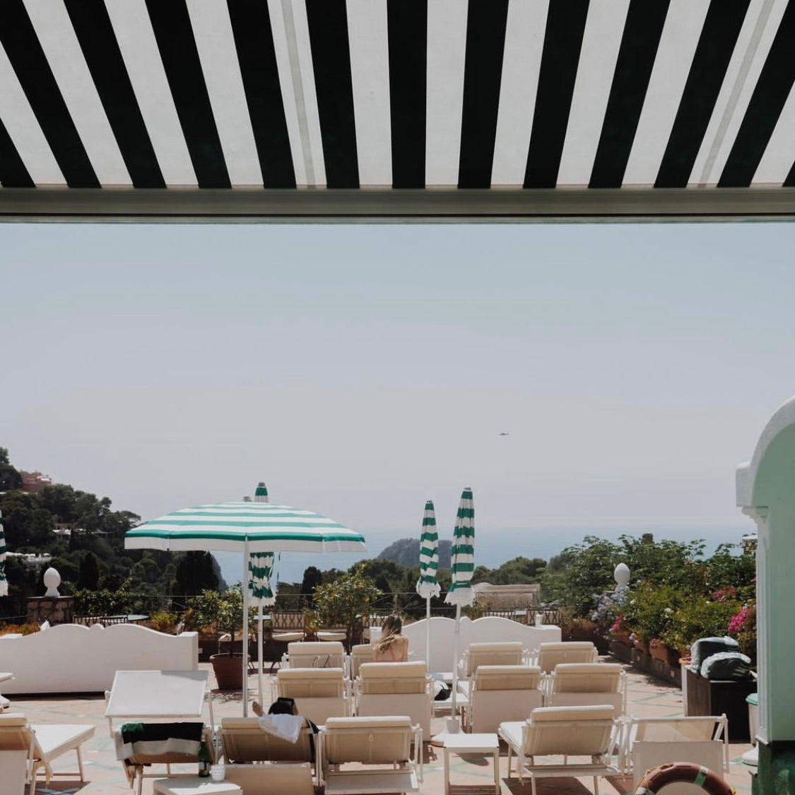 Sunbrella Canvas Black & White Stripe