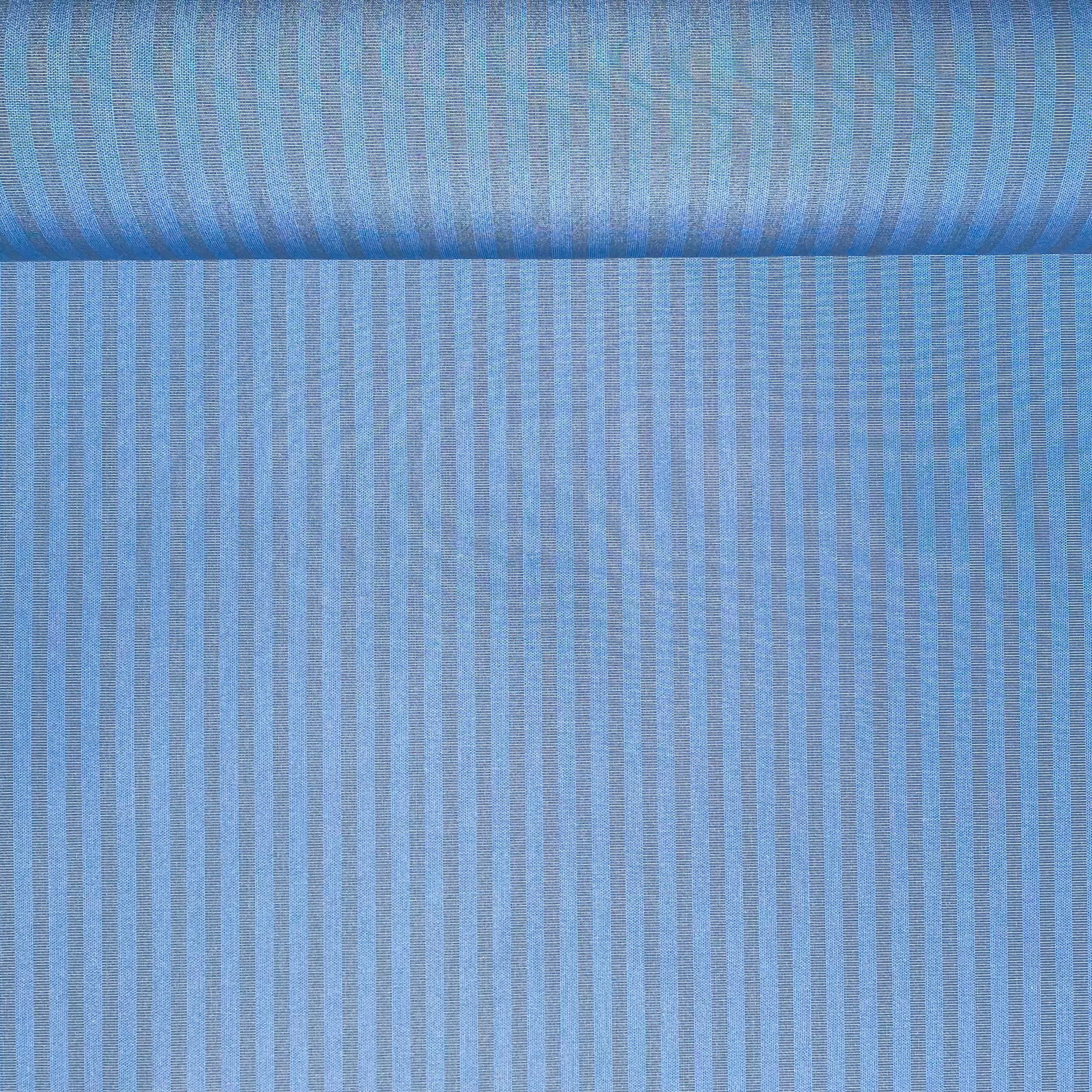 Sunbrella Acrylic Canvas: Ice Blue Tweed Stripe