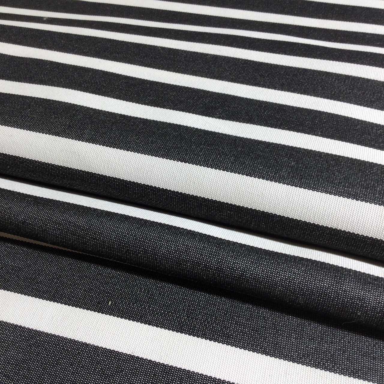 Sunbrella Shore Classic: 58033 Black & White stripe