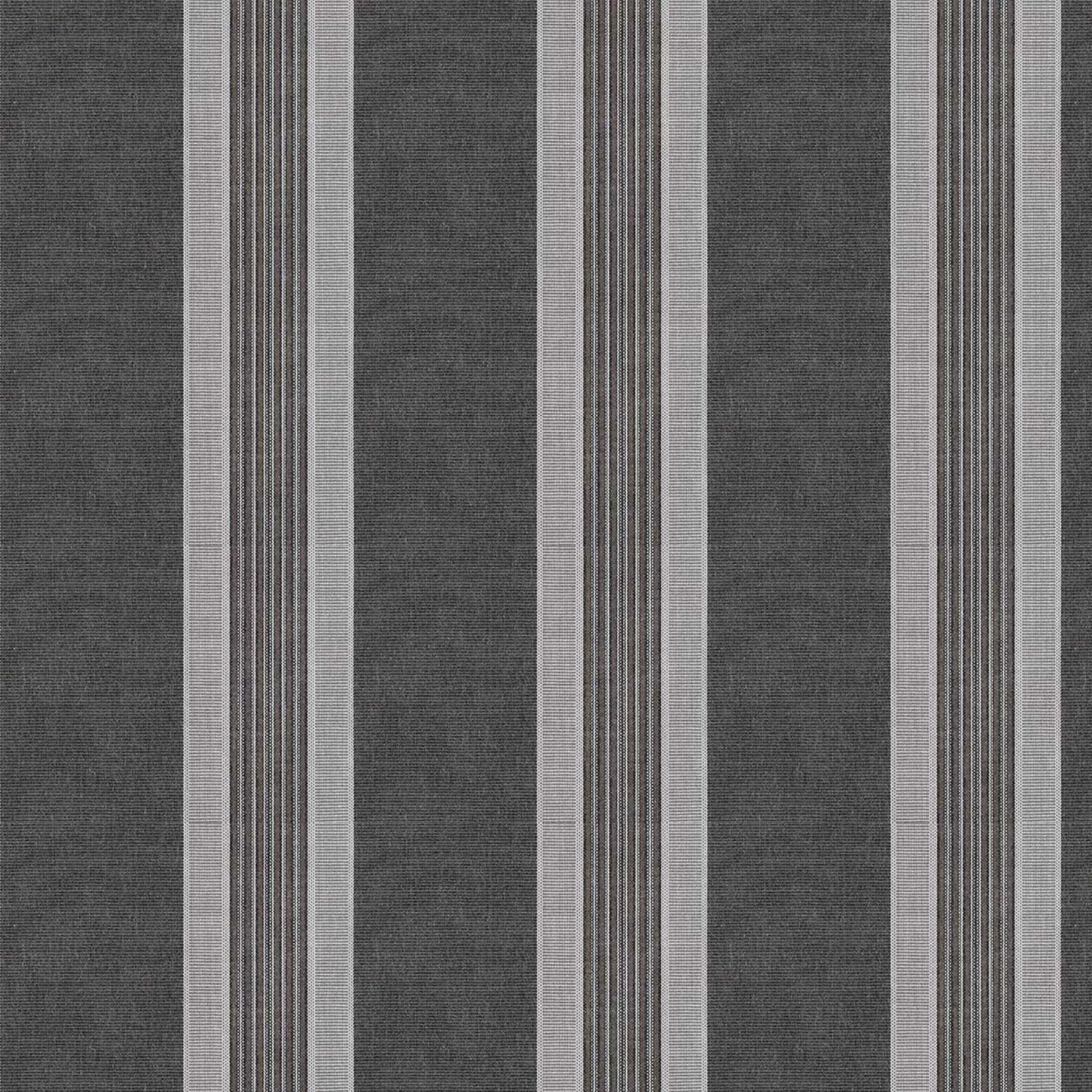 Sunbrella Acrylic Canvas: Grey Stripe