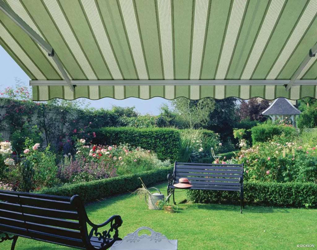 Sunbrella Canvas Florence Green Stripe