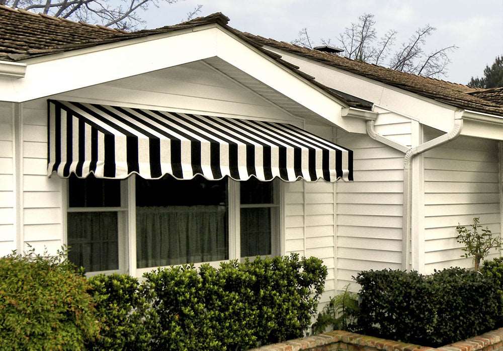 Sunbrella Canvas Black & White Stripe