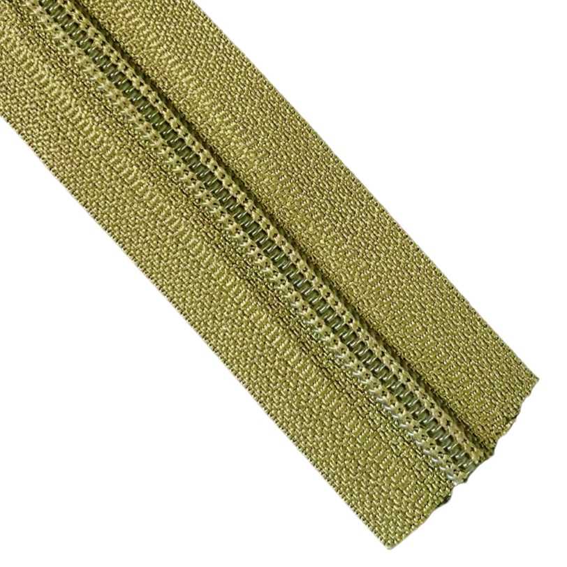 ZIPA #5 Continuous Spiral Coil Zipper – Green