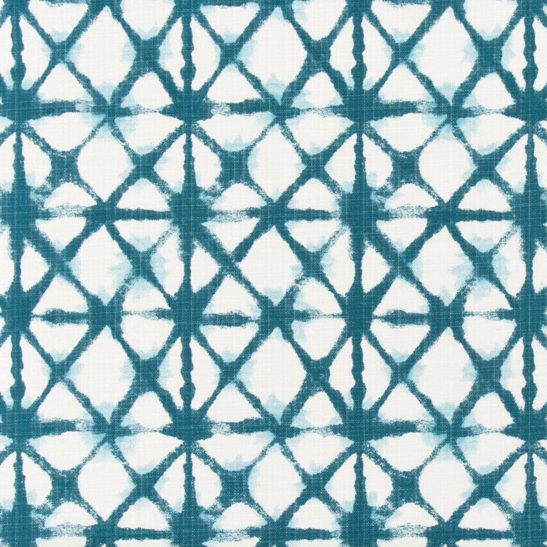 Blue Shibori Outdoor Fabric