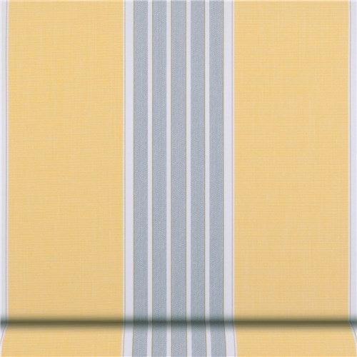 Sunbrella Canvas Yellow Tweed Grey Stripe