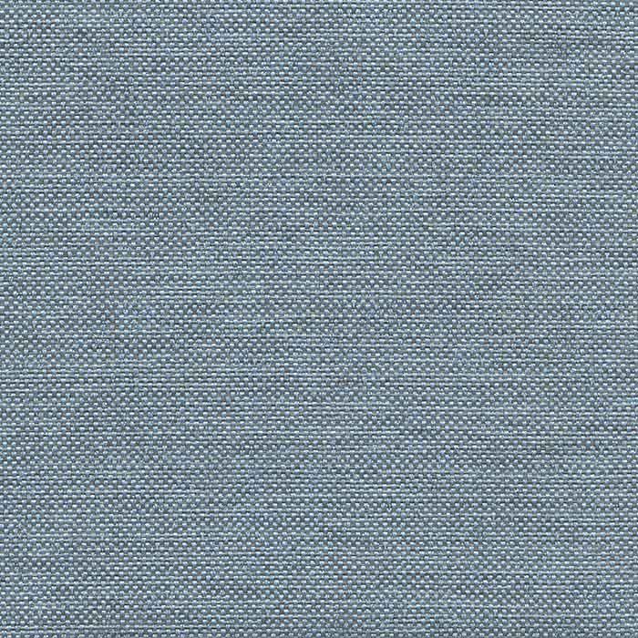 A close-up of a woven fabric texture in a heathered slate blue color, showing the detailed horizontal and vertical weave pattern.