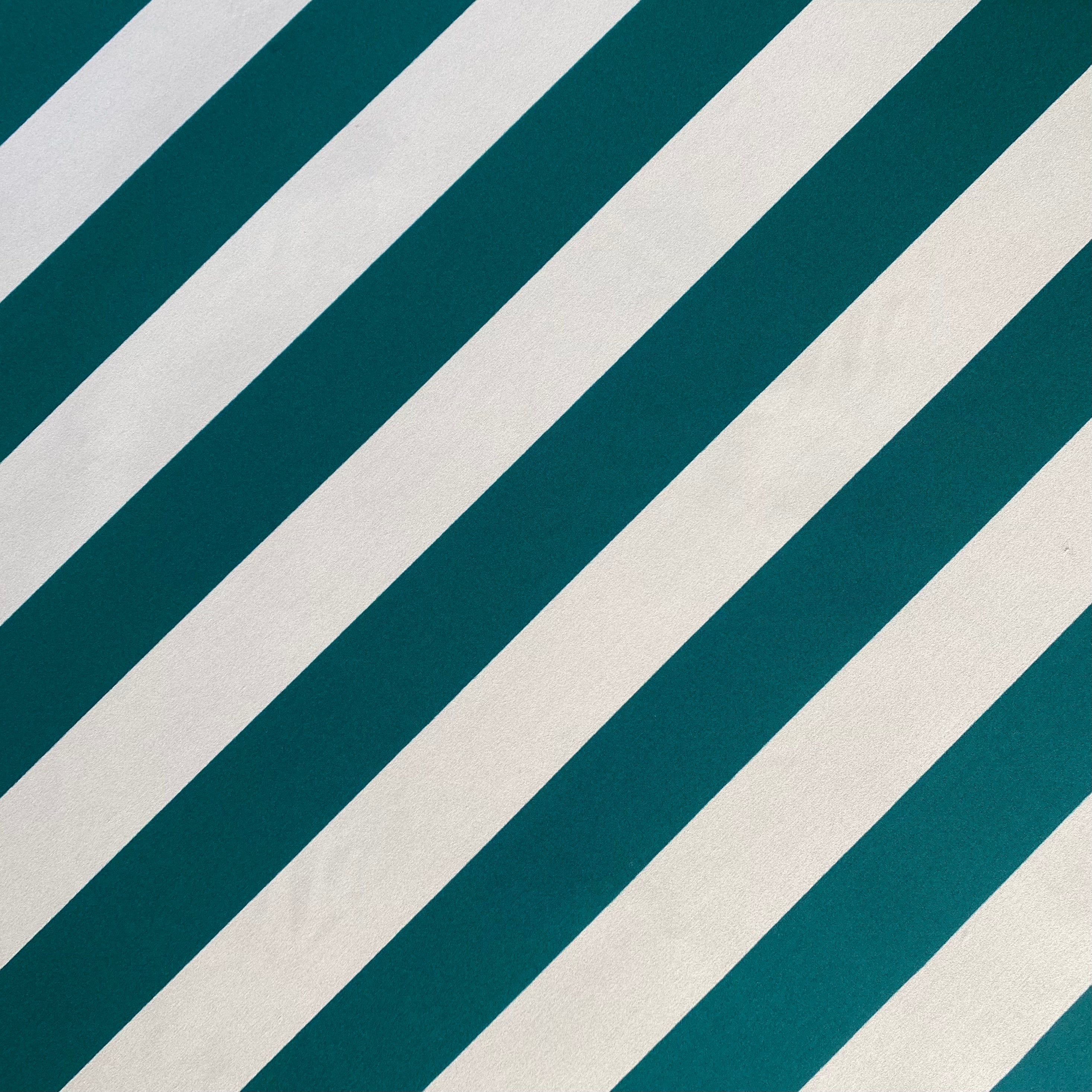 Forest Green & Cream Stripe