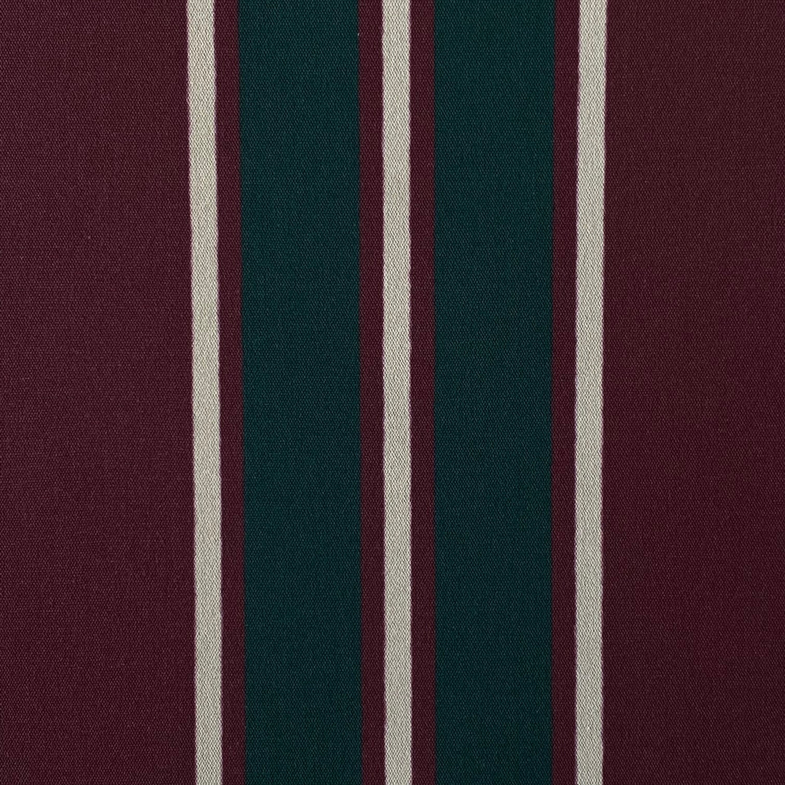 Maroon, Green, White Stripe