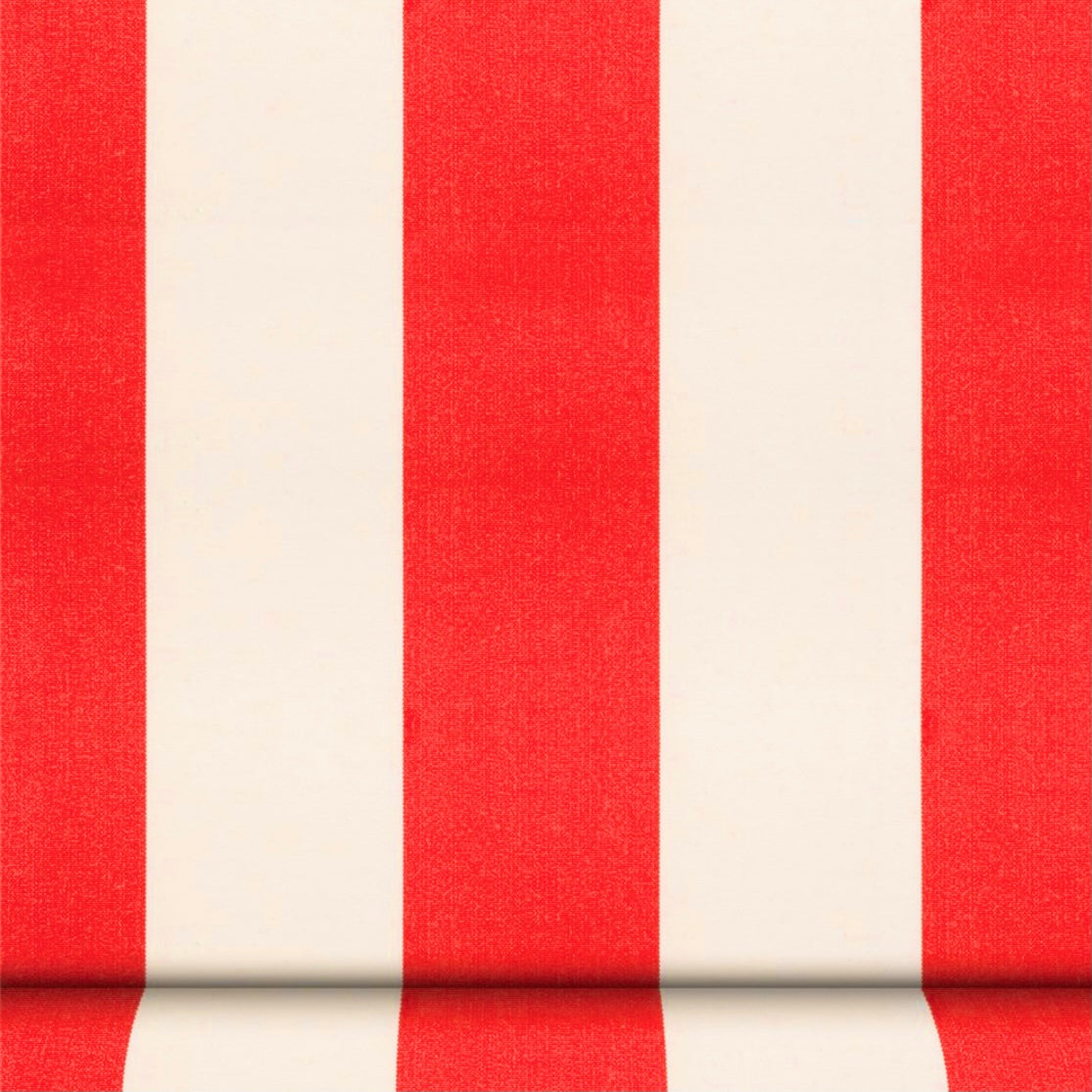 Sunbrella Canvas: Red & White Stripe