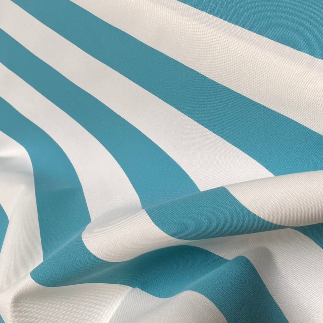 Teal and White Stripe