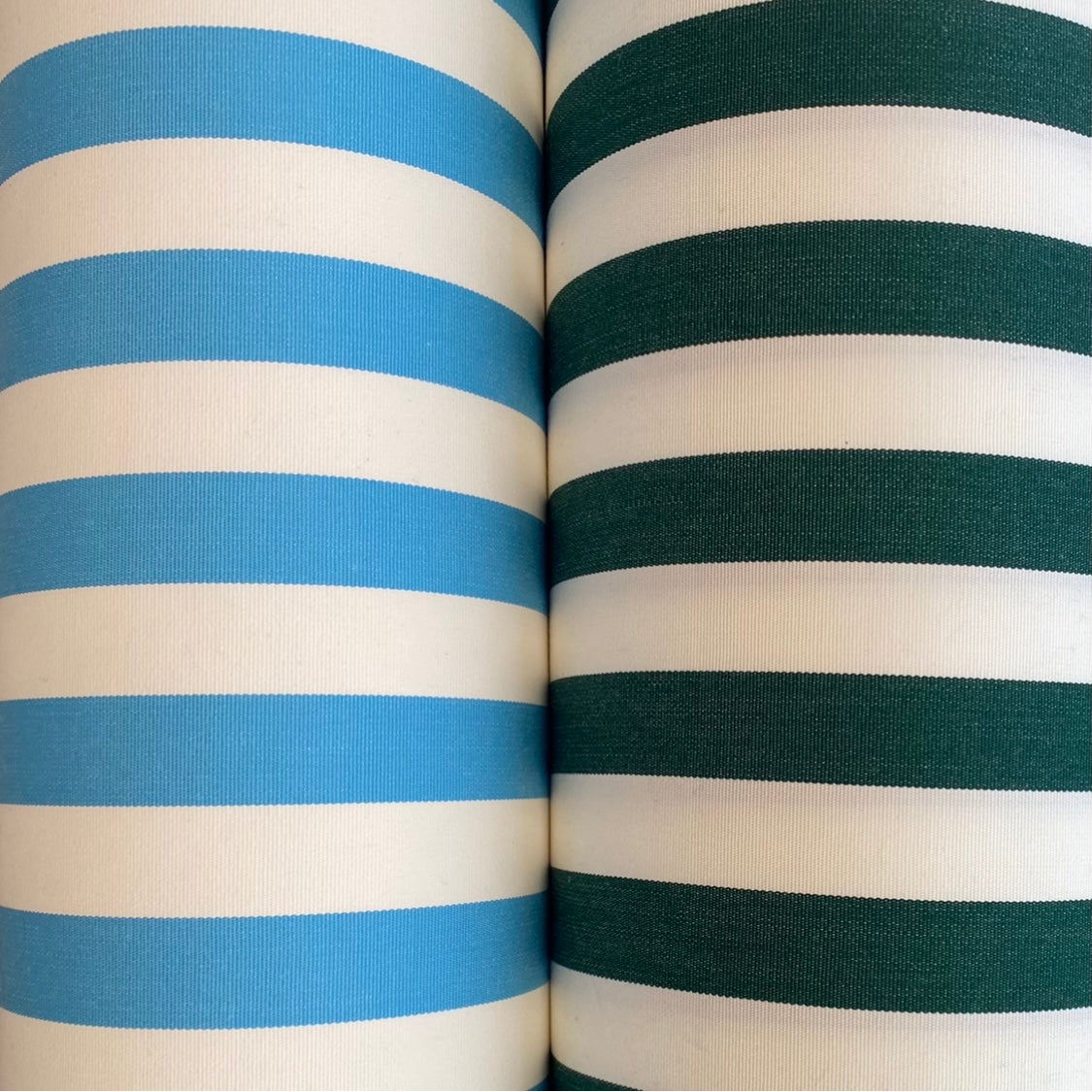 Sunbrella Upholstery Fabric Blue 1" Stripe