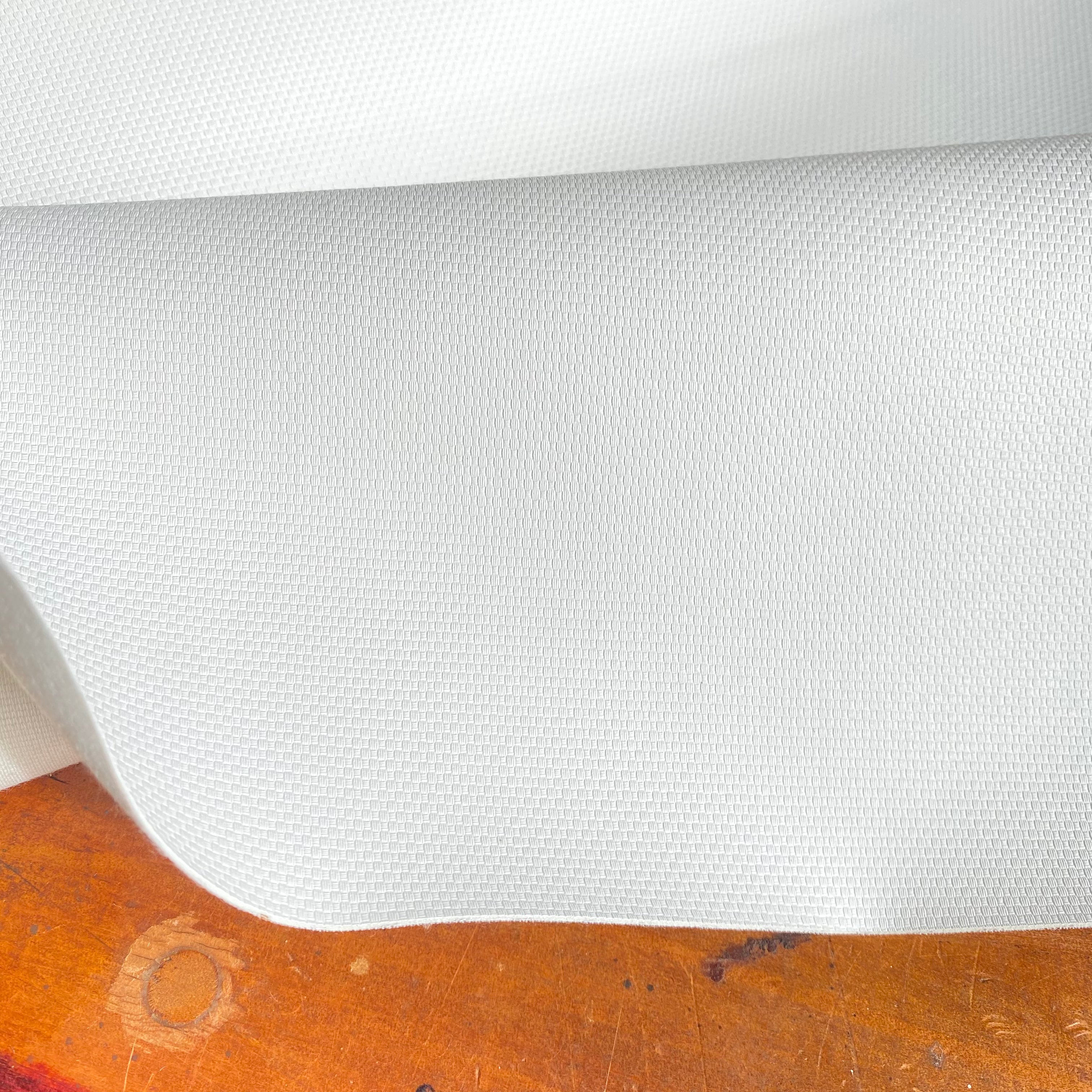 Bentwood Upholstery Vinyl: White Weave