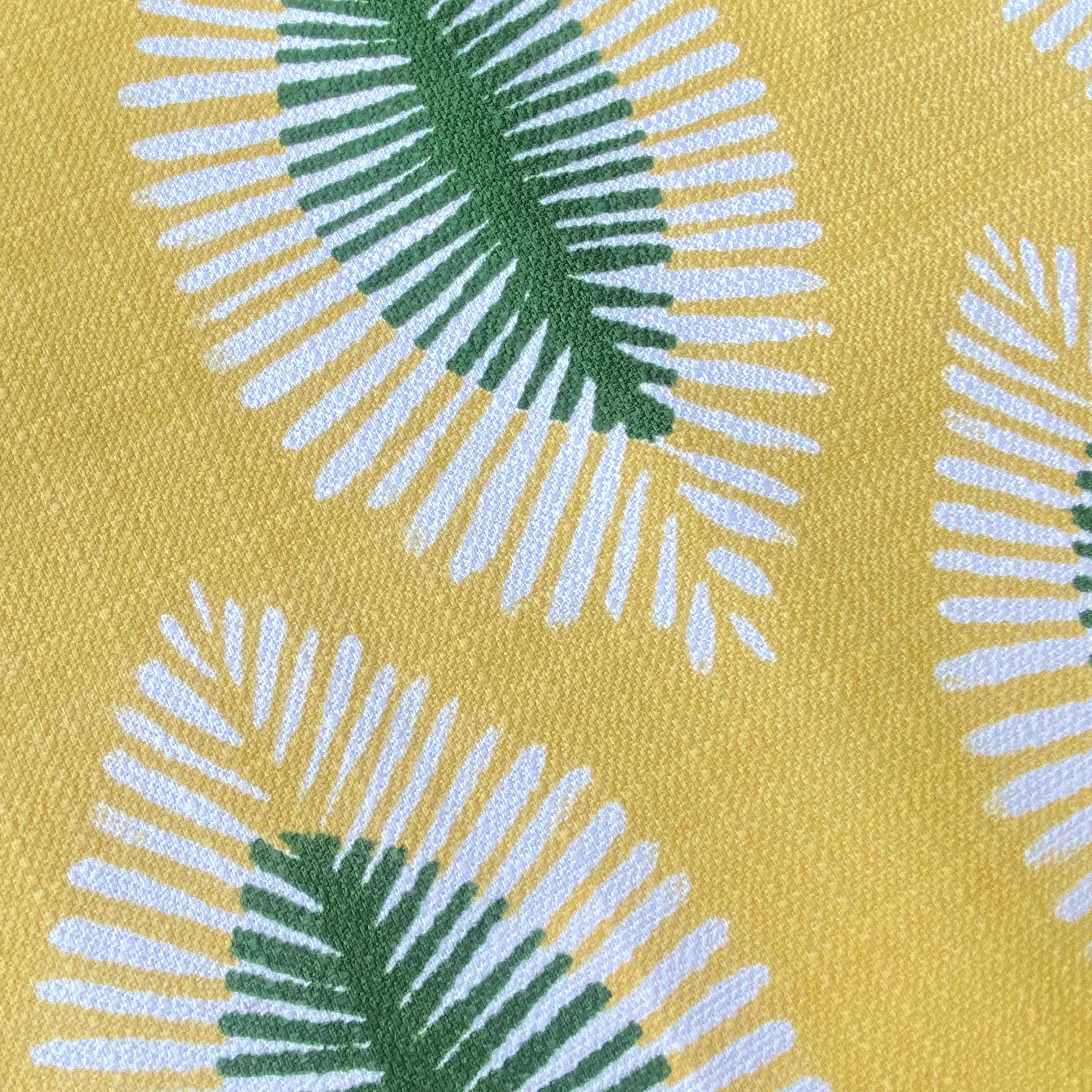 Leafy Sunshine Yellow Outdoor Fabric