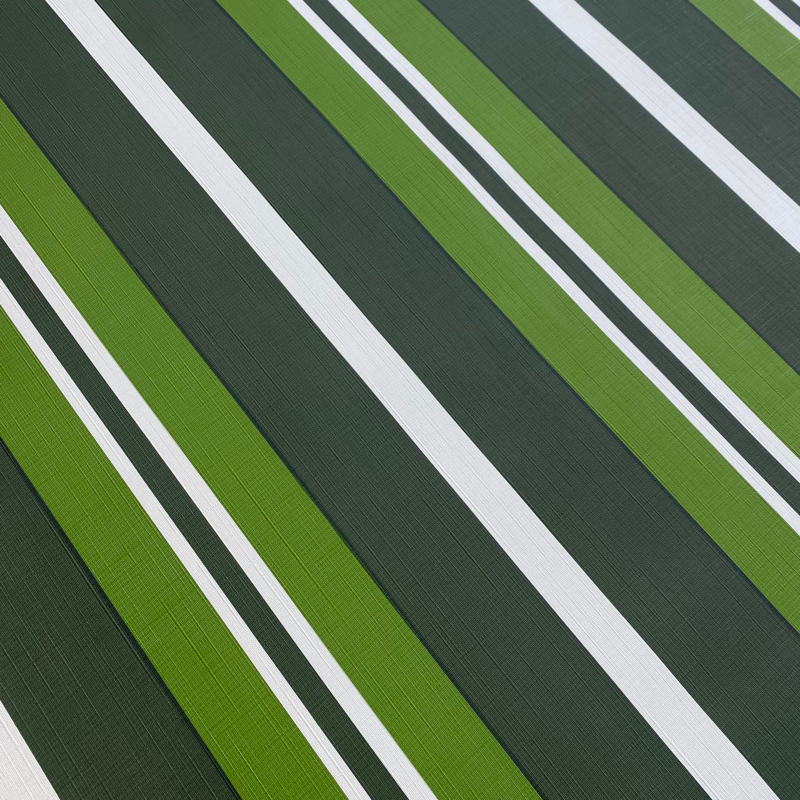 Khaki, Green, White Stripe is a plastic vinyl designed for an array of applications.