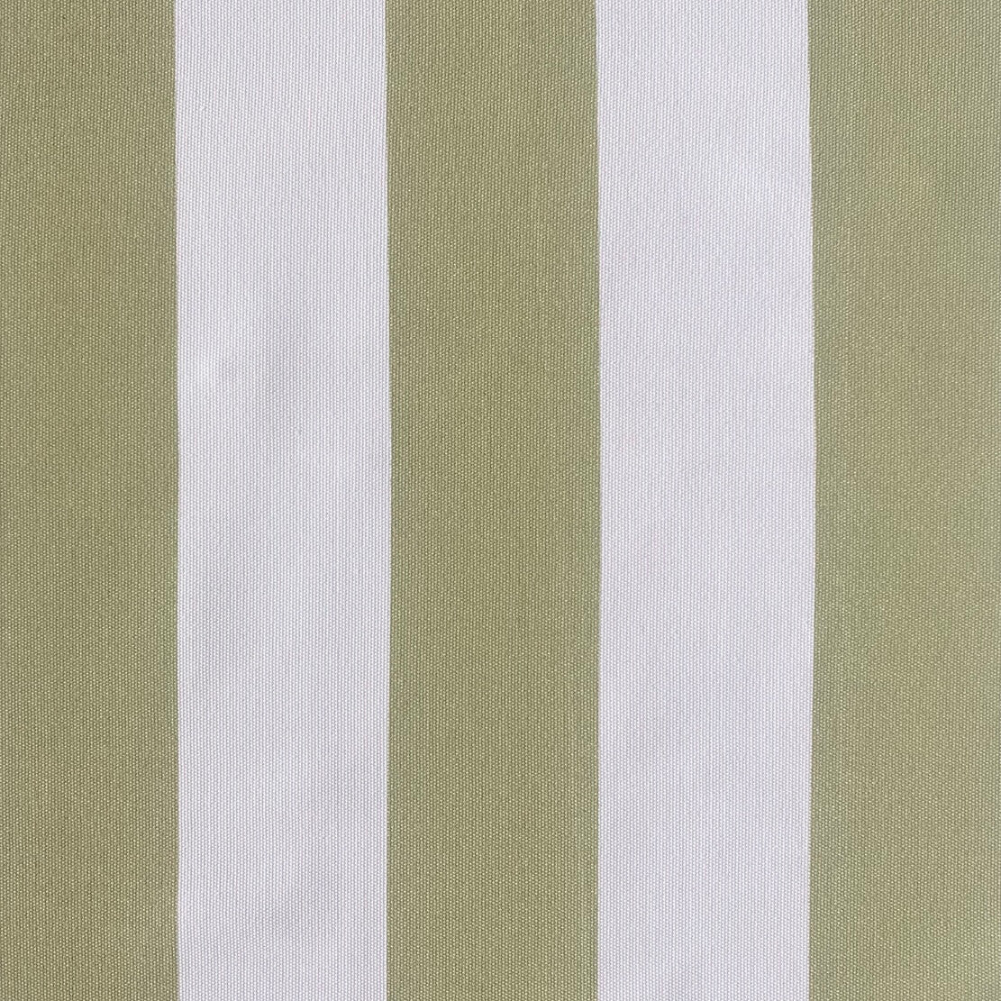 Sage and White Stripe