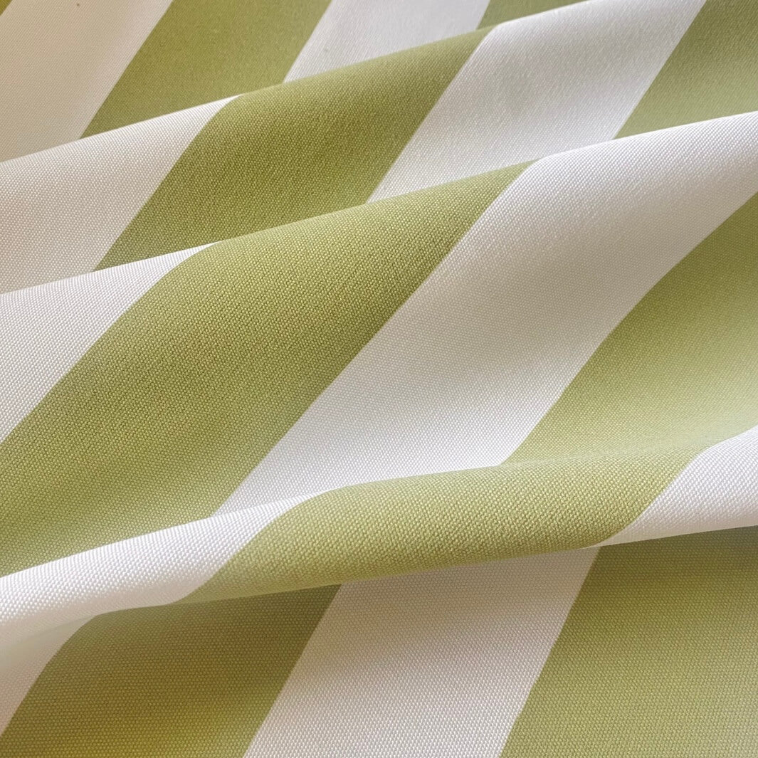 Sage and White Stripe