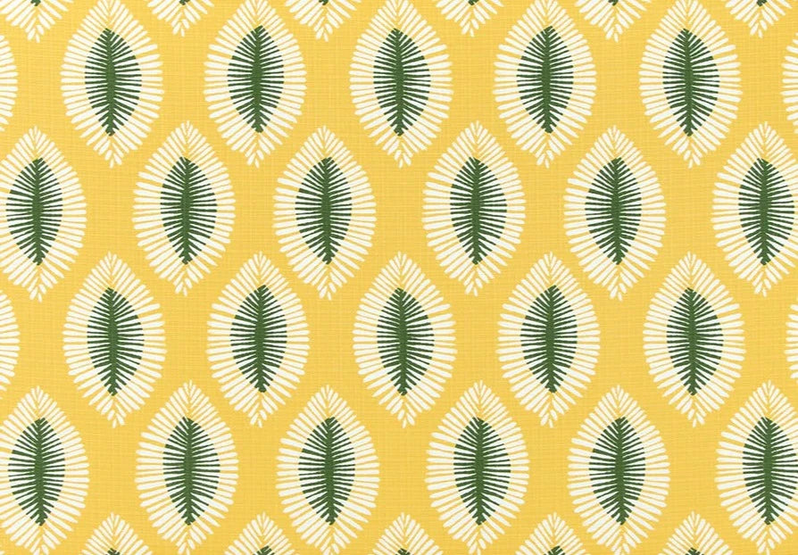 Leafy Sunshine Yellow Outdoor Fabric