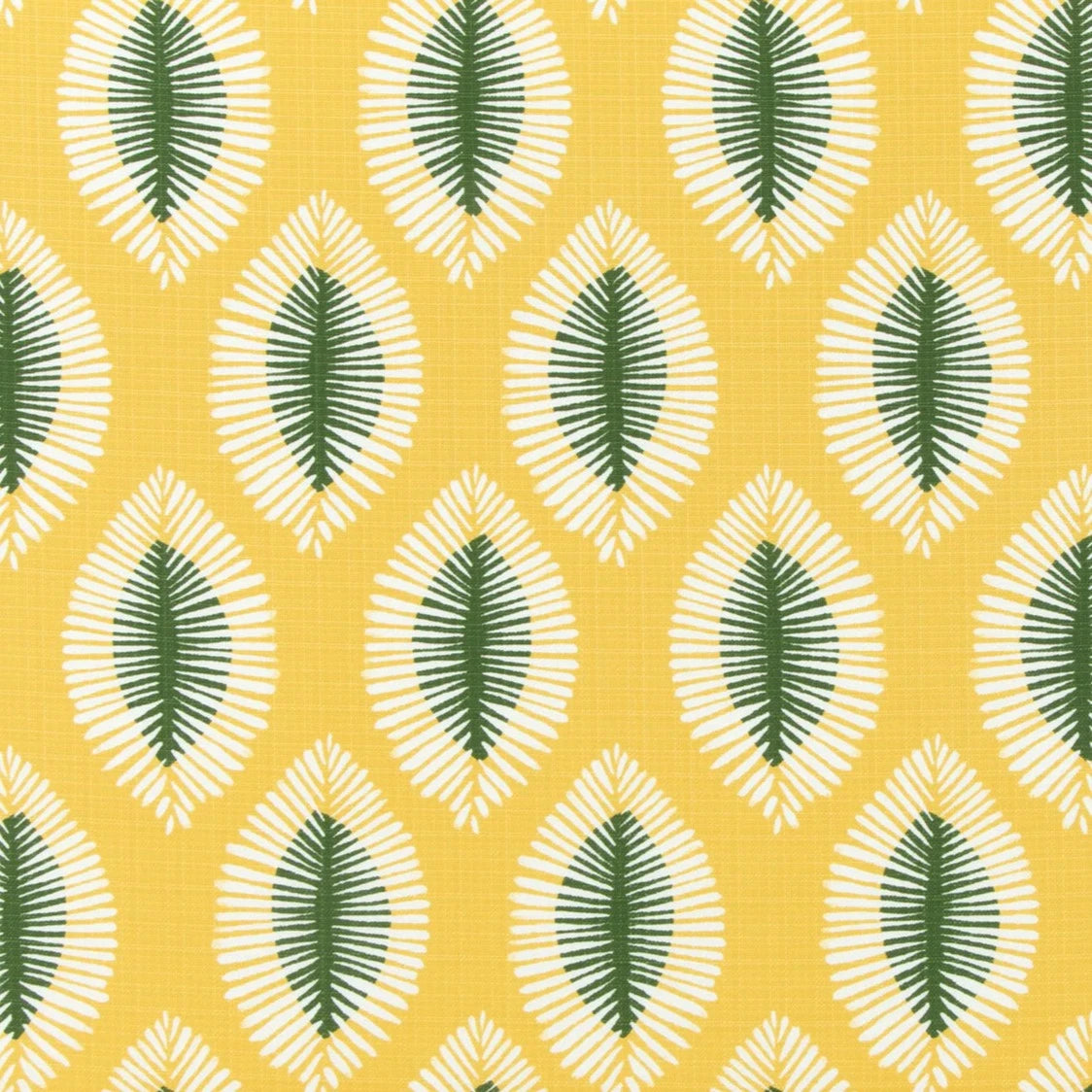 Leafy Sunshine Yellow Outdoor Fabric